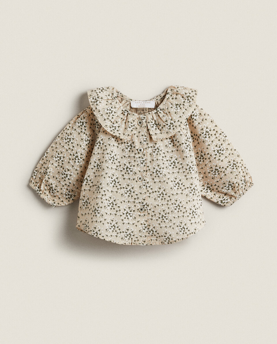 BABY TOP WITH MINI FLOWER PRINT