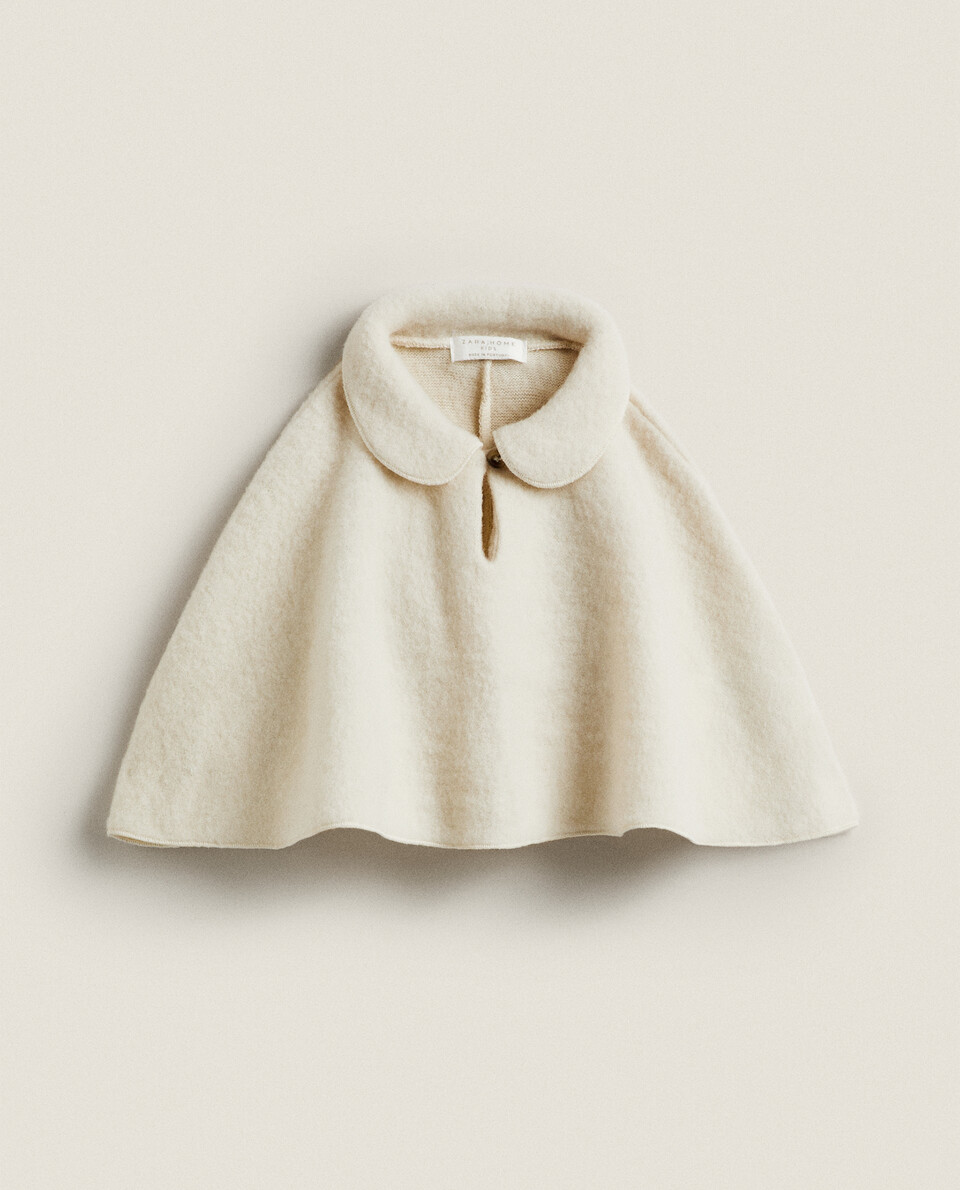 WOOL BABY CAPE