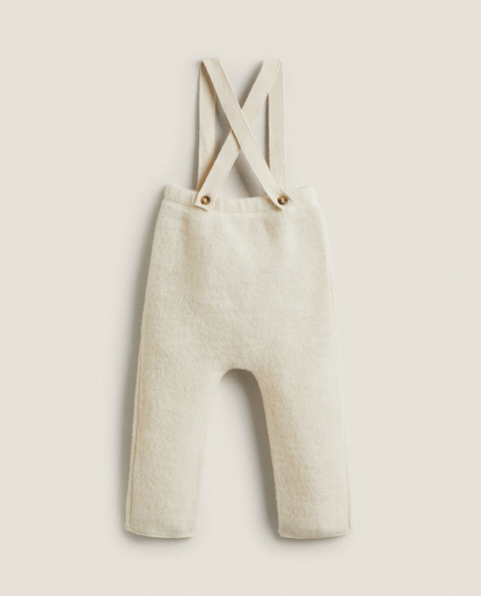 WOOL BABY DUNGAREES