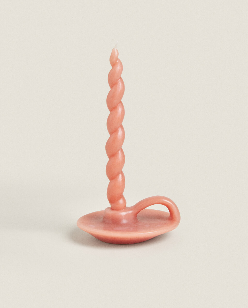 SPIRAL CANDLESTICK SHAPED CANDLE