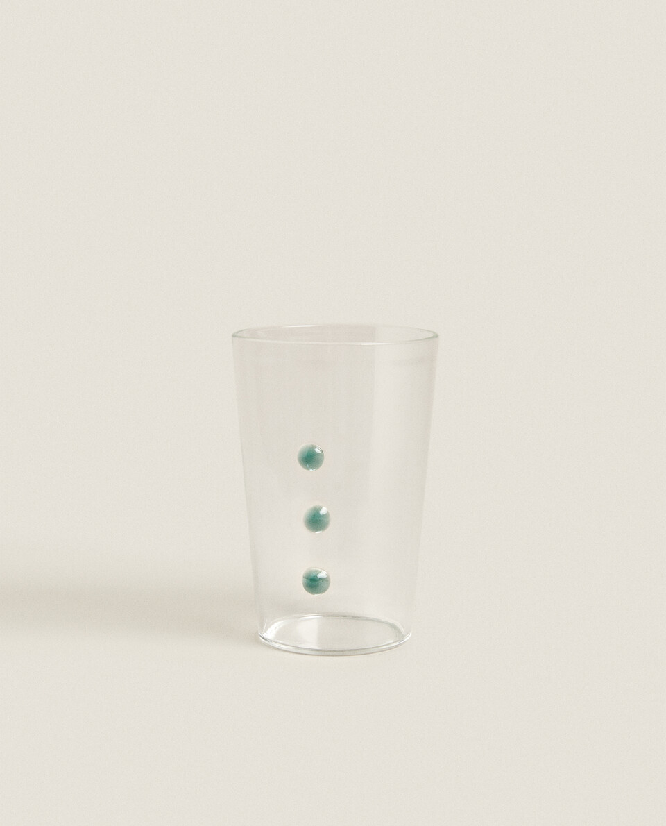 BOROSILICATE GLASS WITH DOTS
