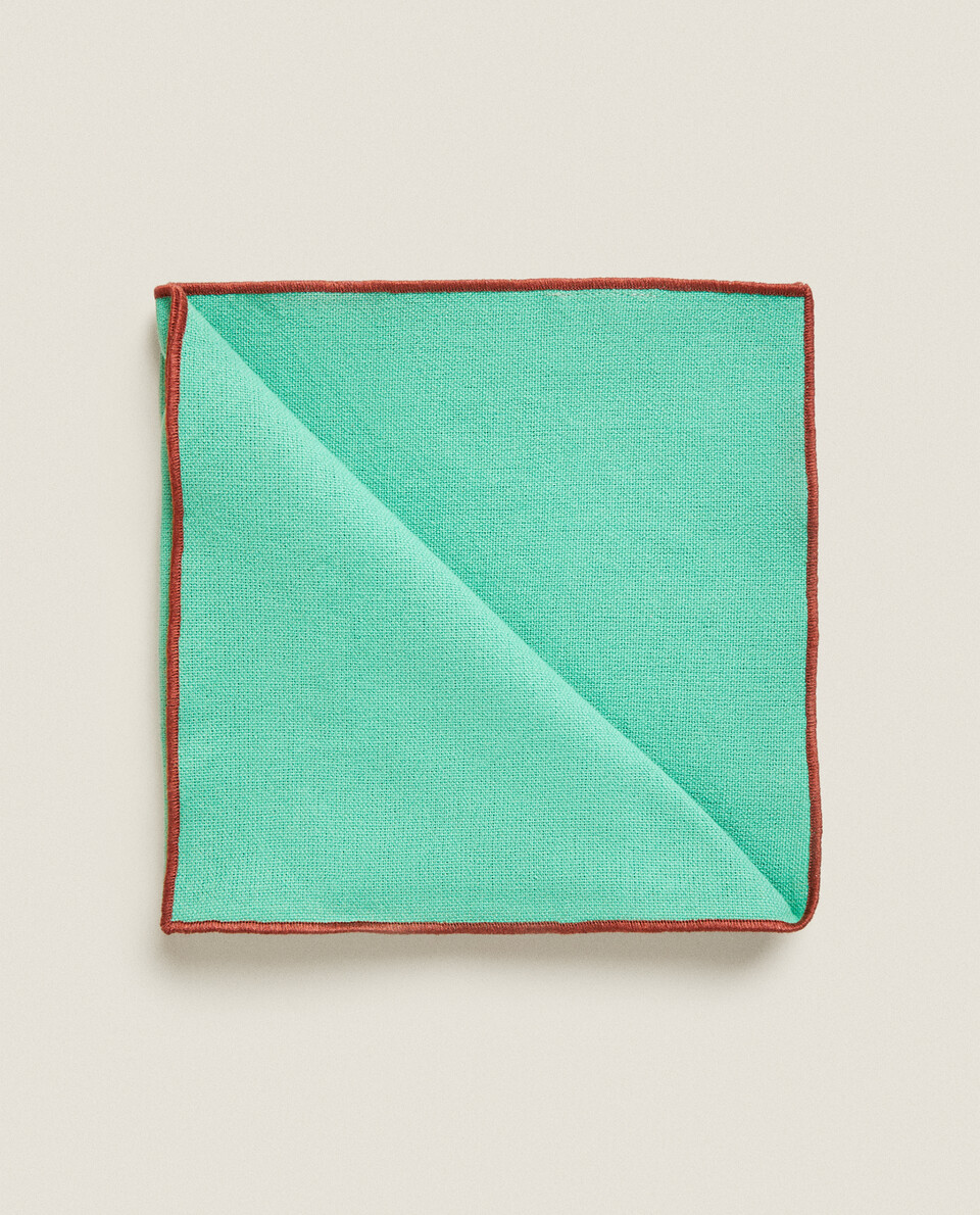 DYED THREAD NAPKINS (PACK OF 4)