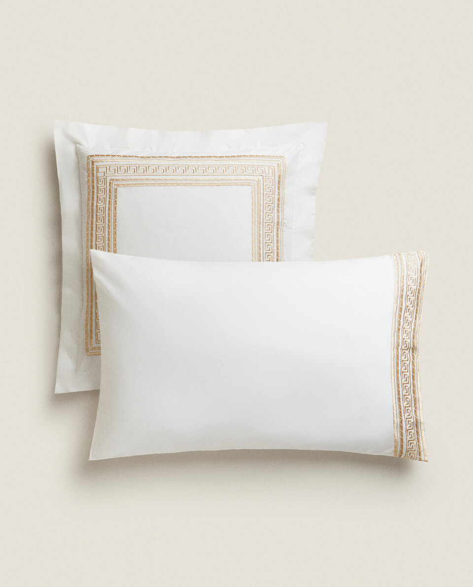 EMBROIDERED DETAIL PILLOWCASE