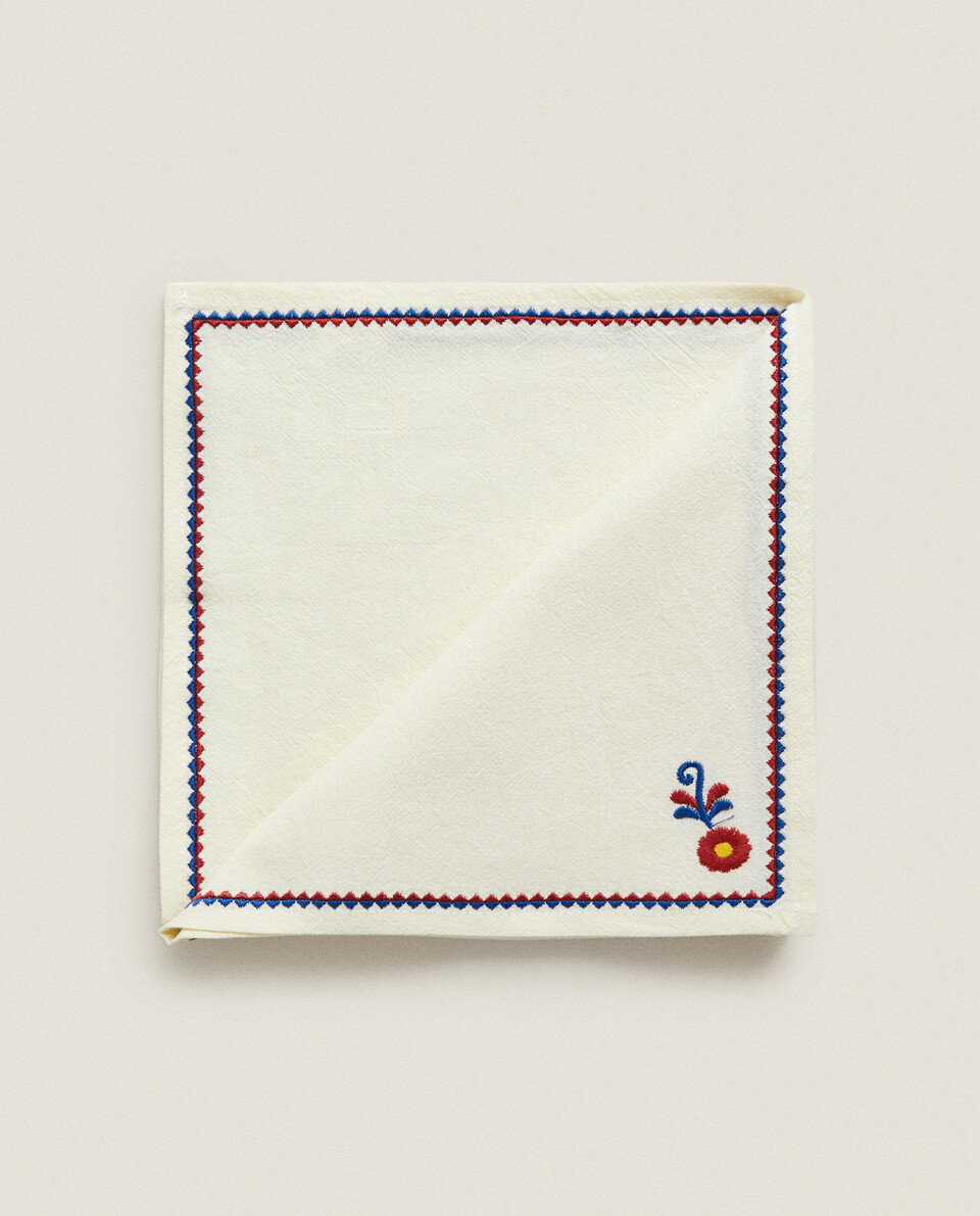 EMBROIDERED NAPKINS X CABANA (PACK OF 2)
