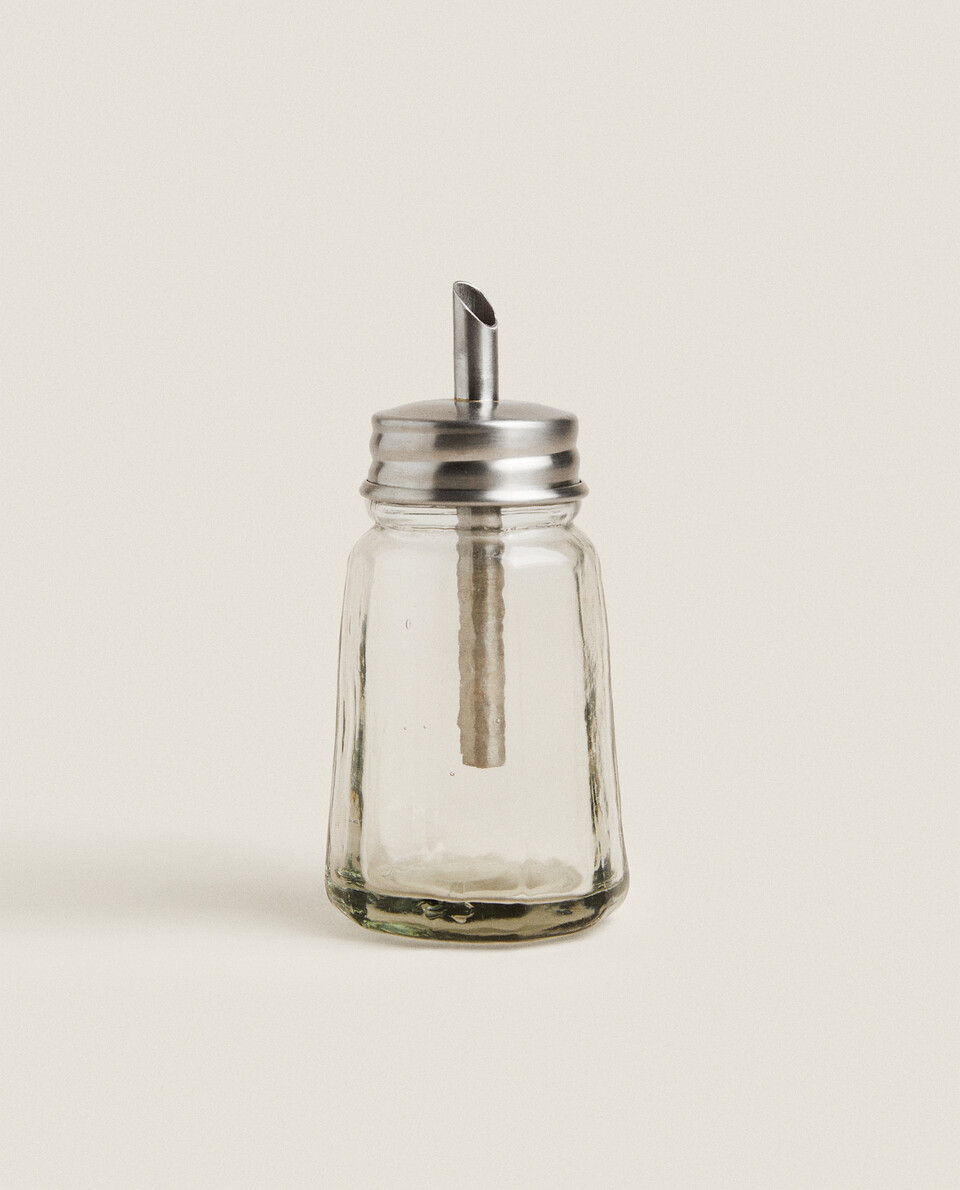 玻璃和鋼製分配器糖罐