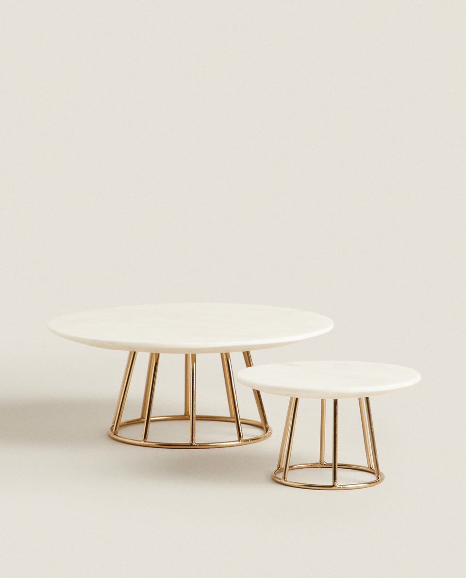 zara home round marble table