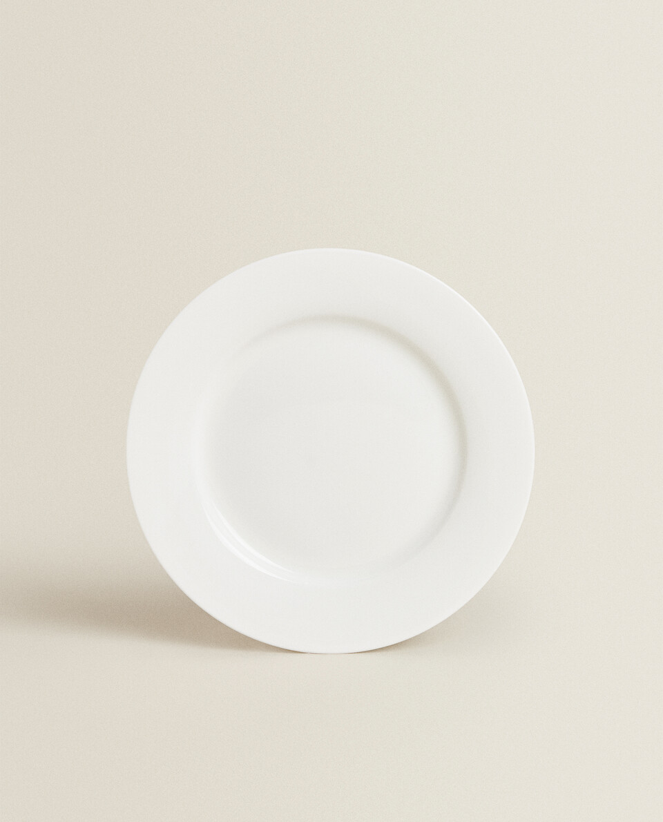 PLAIN BONE CHINA DESSERT PLATE Zara Home Dominican Republic
