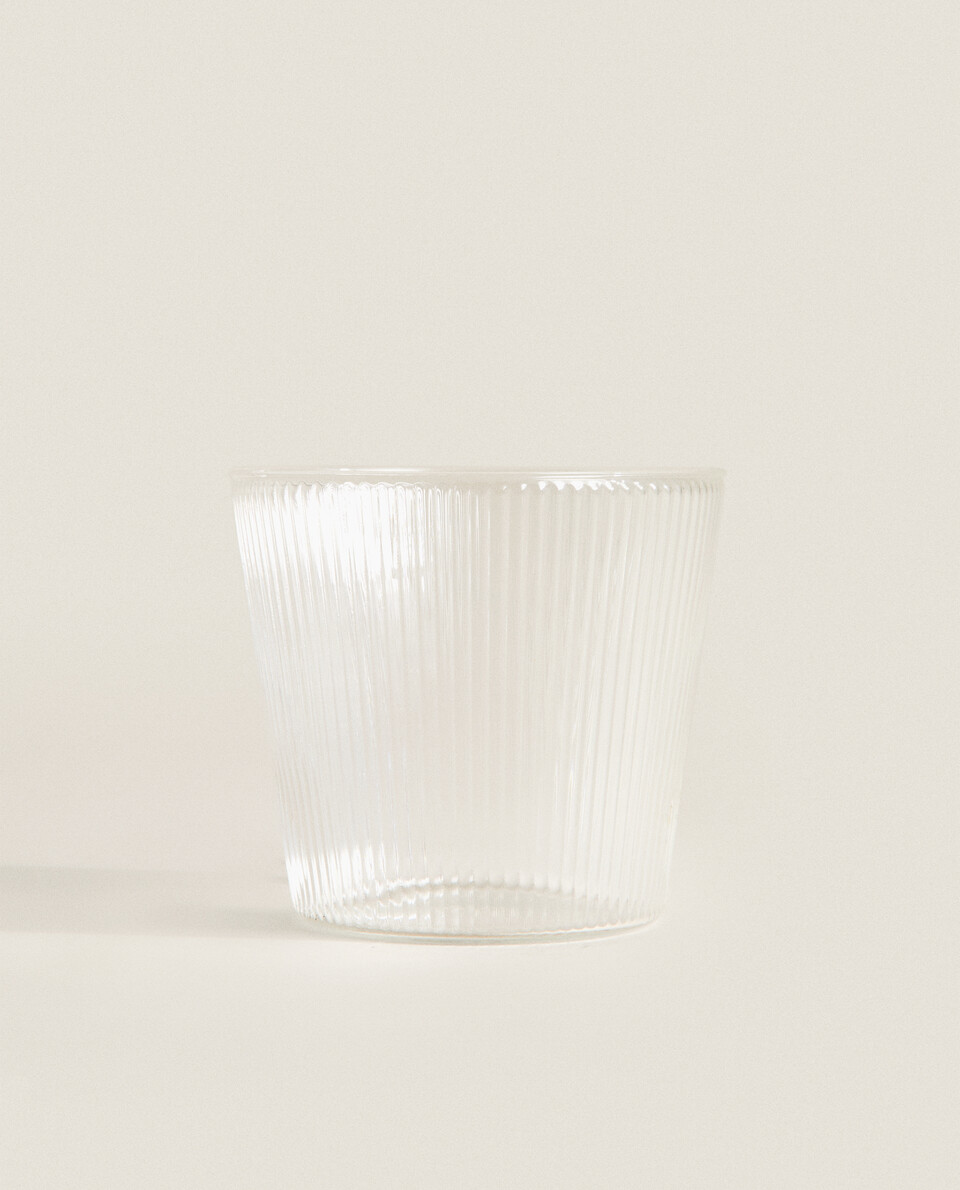 線條設計硼矽玻璃杯