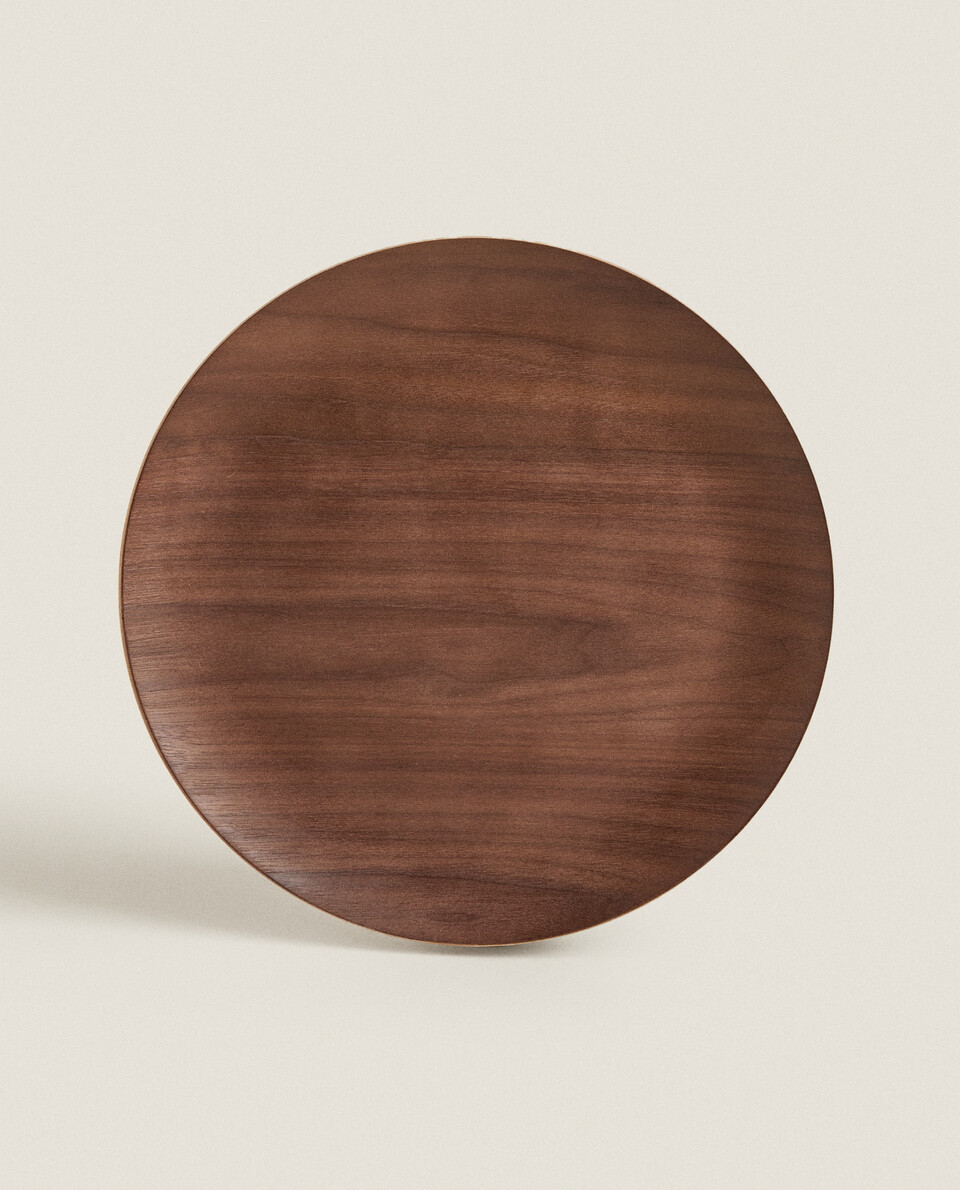 SMALL WOODEN SERVICE PLATE