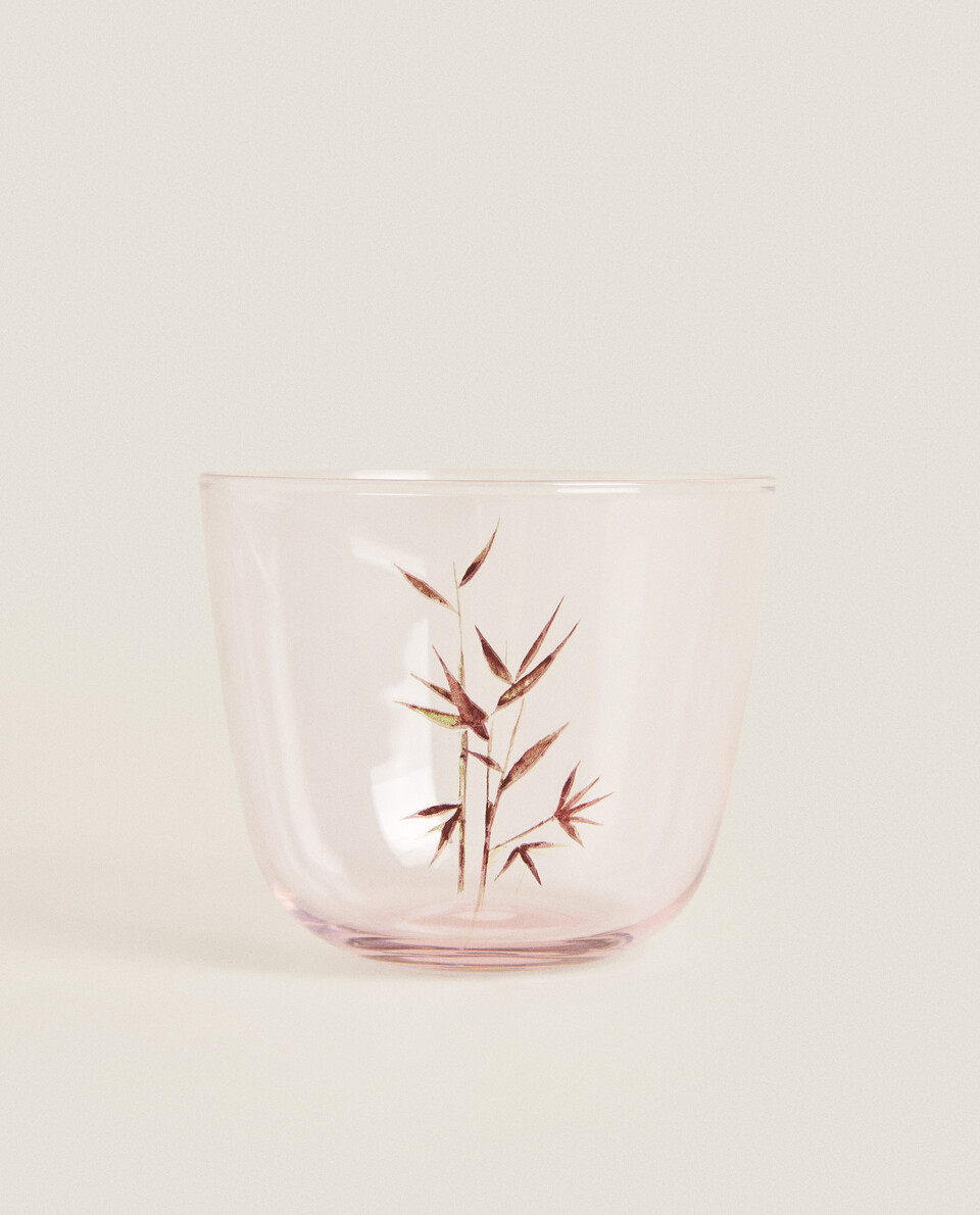 竹紋貼花杯子