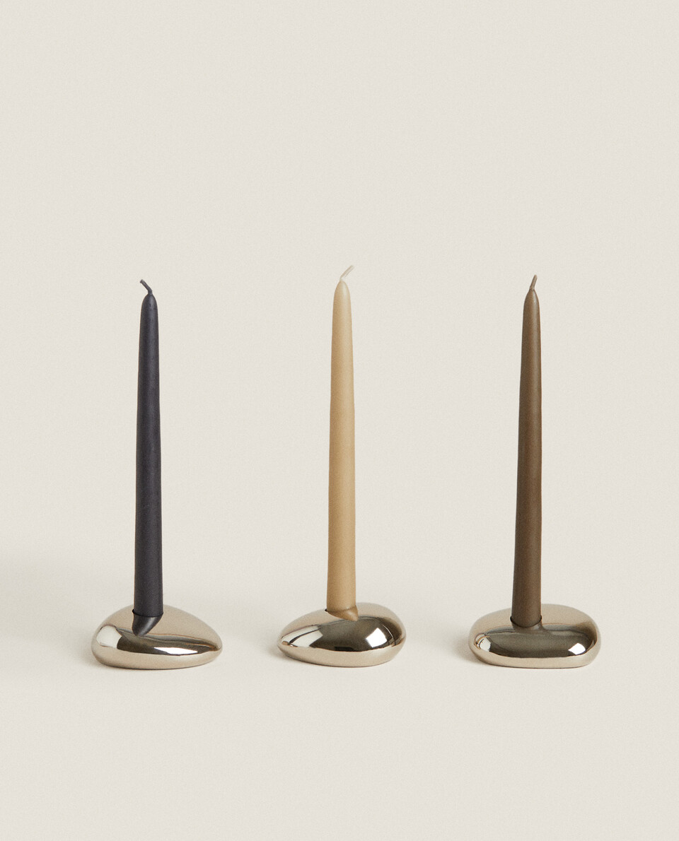 LARGE SET OF CANDLE  STICK HOLDERS AND SCENTED CANDLES
