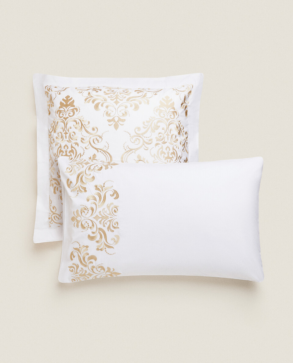 EMBROIDERED PILLOWCASE