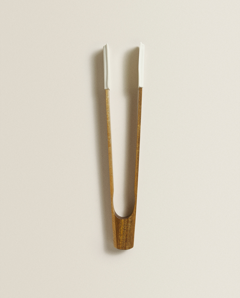 SILICONE AND WOODEN TONGS | Zara Home United Kingdom
