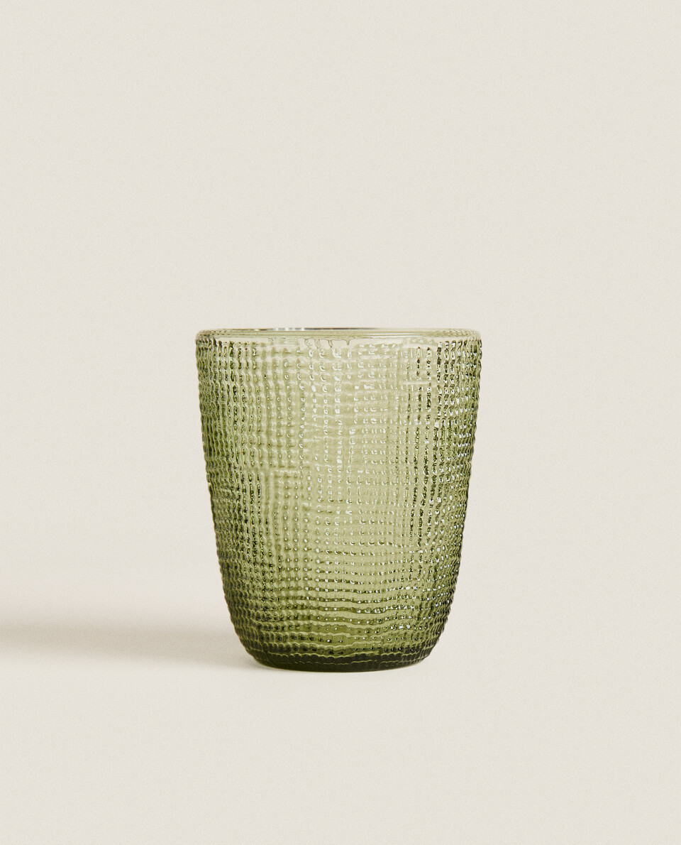 浮雕設計玻璃杯 Zara Home Hong Kong Sar / 香港特別行政區