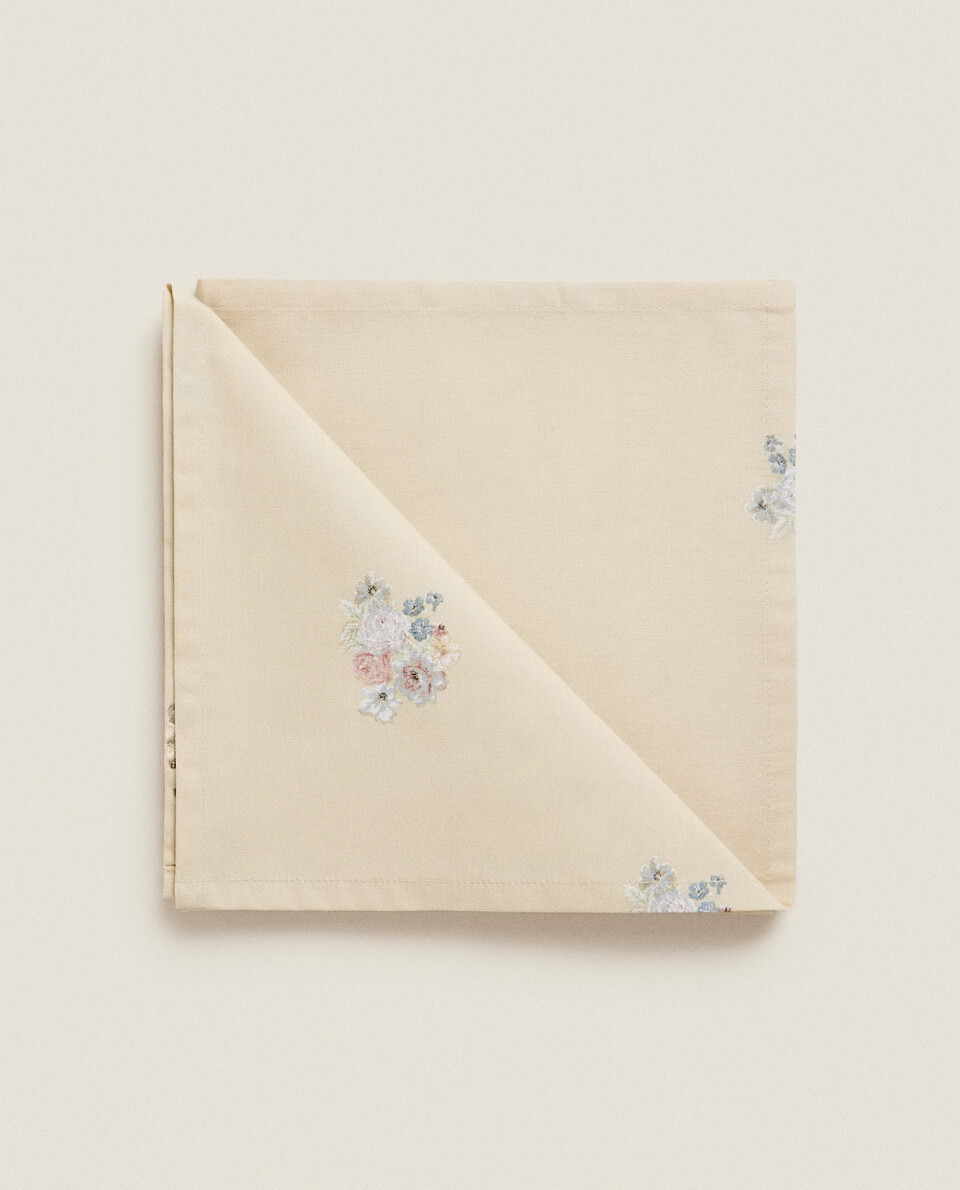 花卉印花餐巾（2件裝）