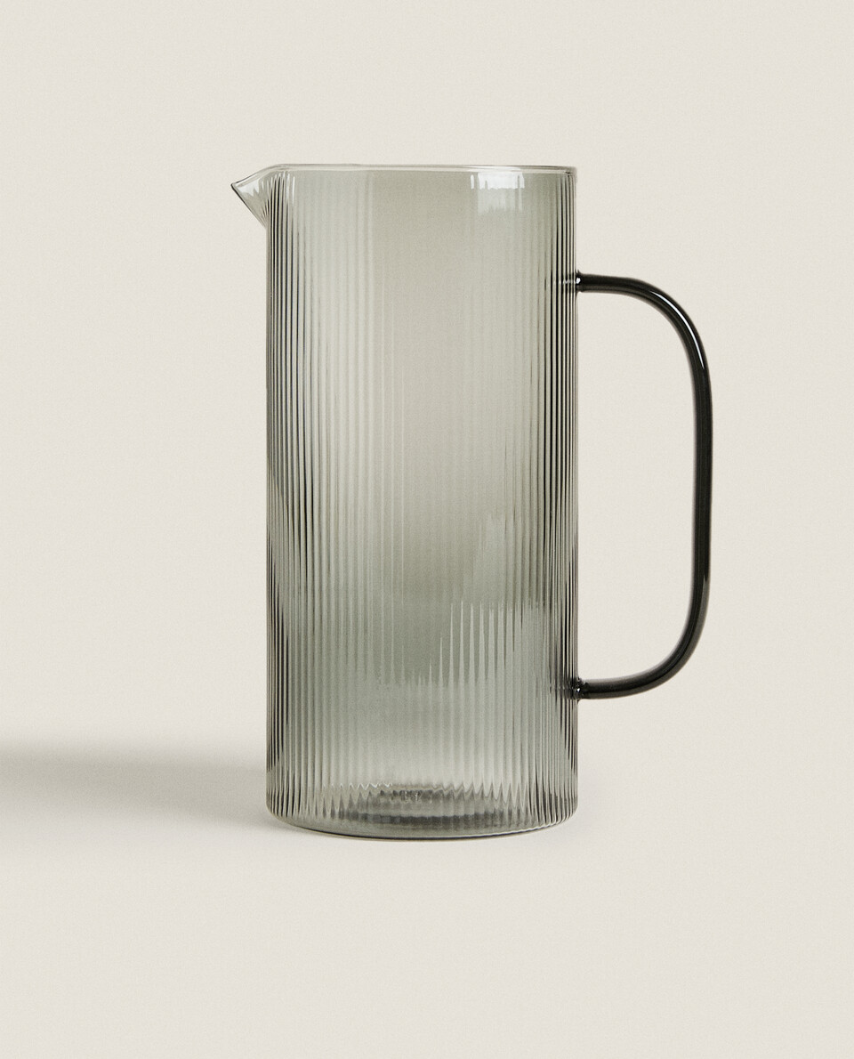 BOROSILICATE GLASS JUG WITH LINE DESIGN | Zara Home United Kingdom