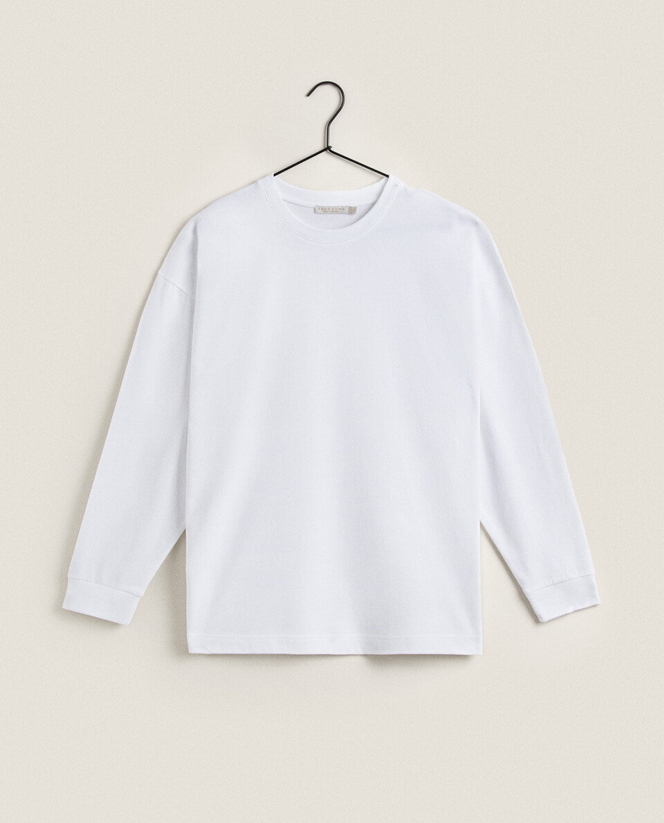 LONG-SLEEVE COTTON T-SHIRT