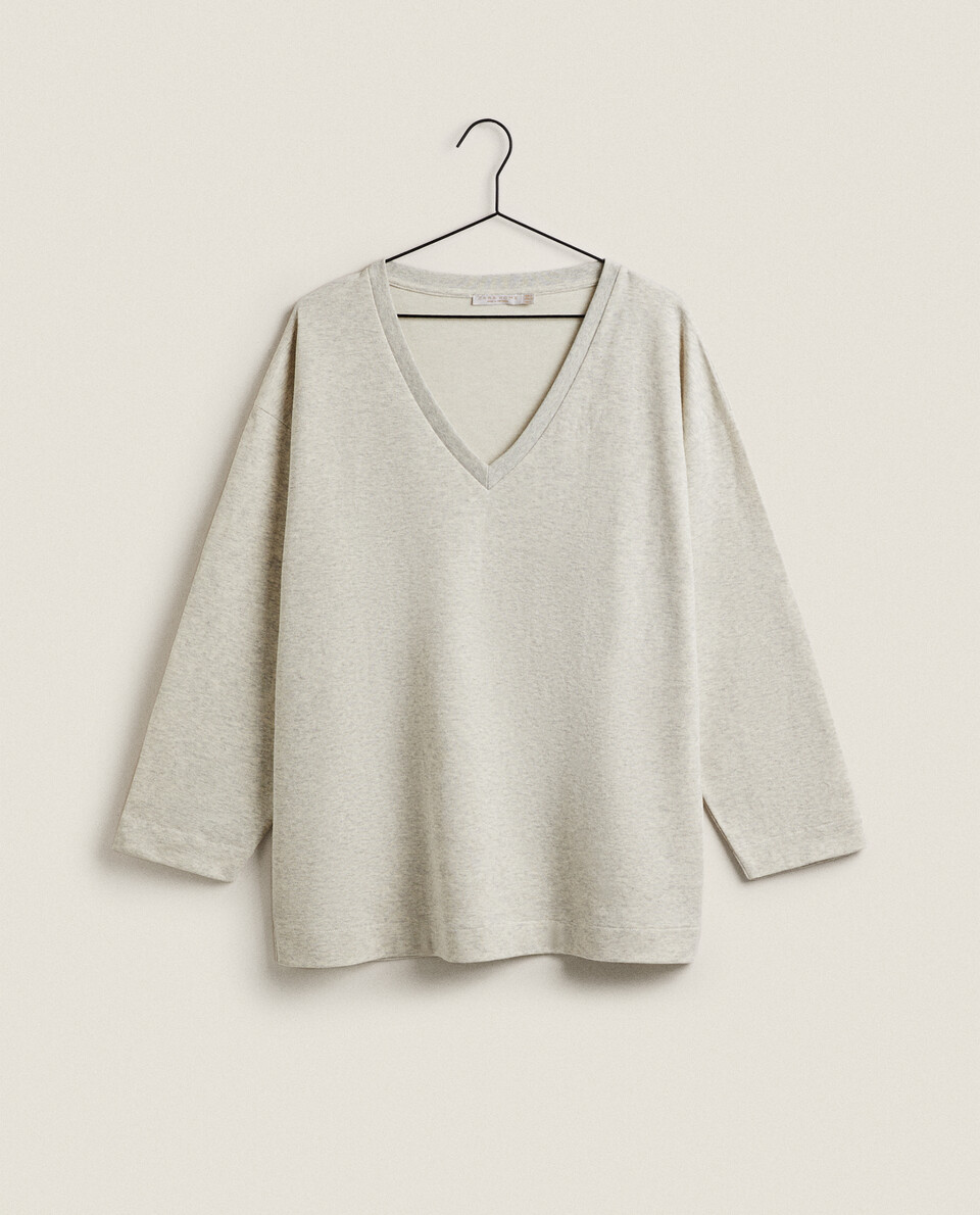 GREY COTTON SWEATSHIRT Zara Home UAE ABU DHABI/AL AIN/RAS ALKHAIMAH‎