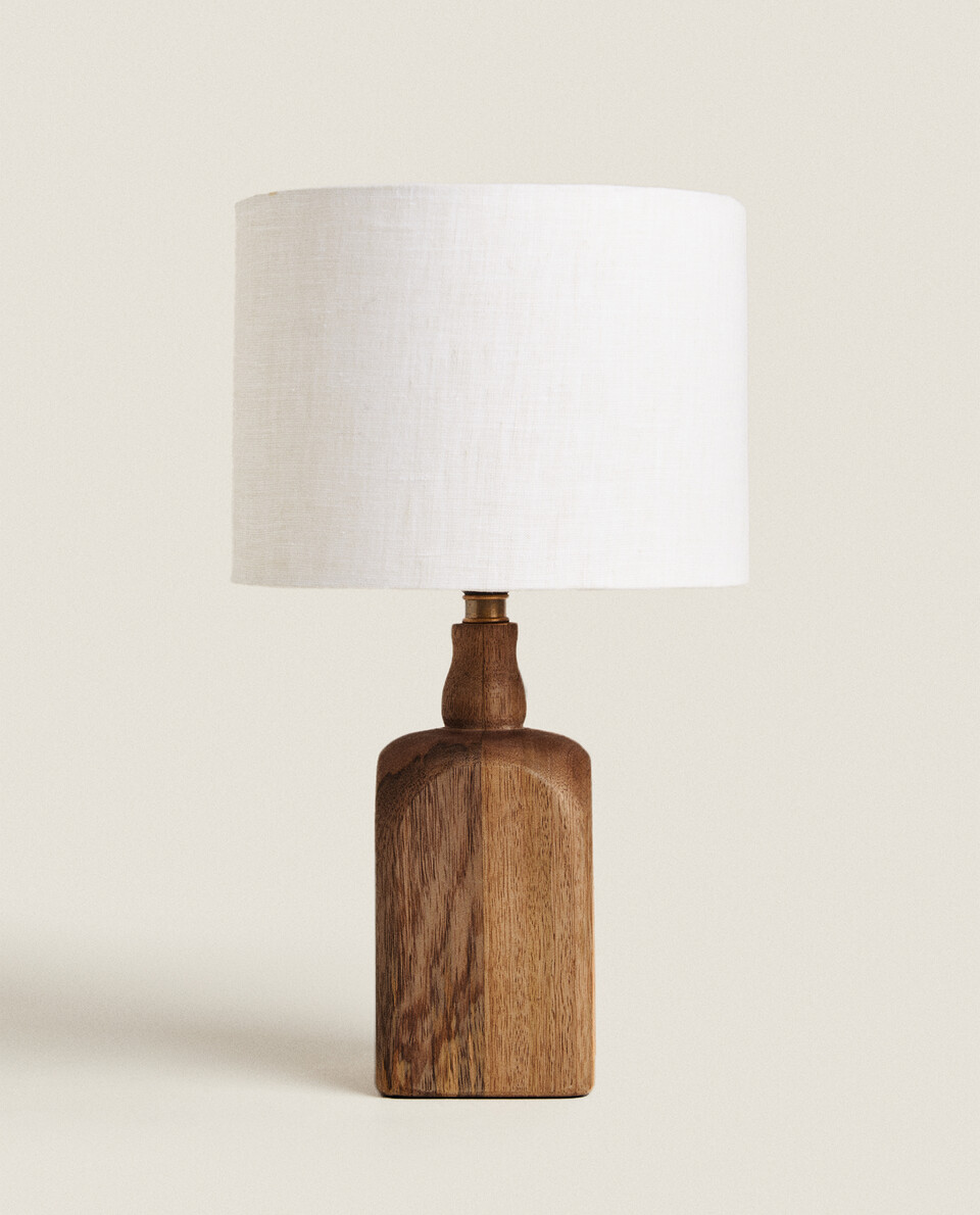 brown wooden lamp