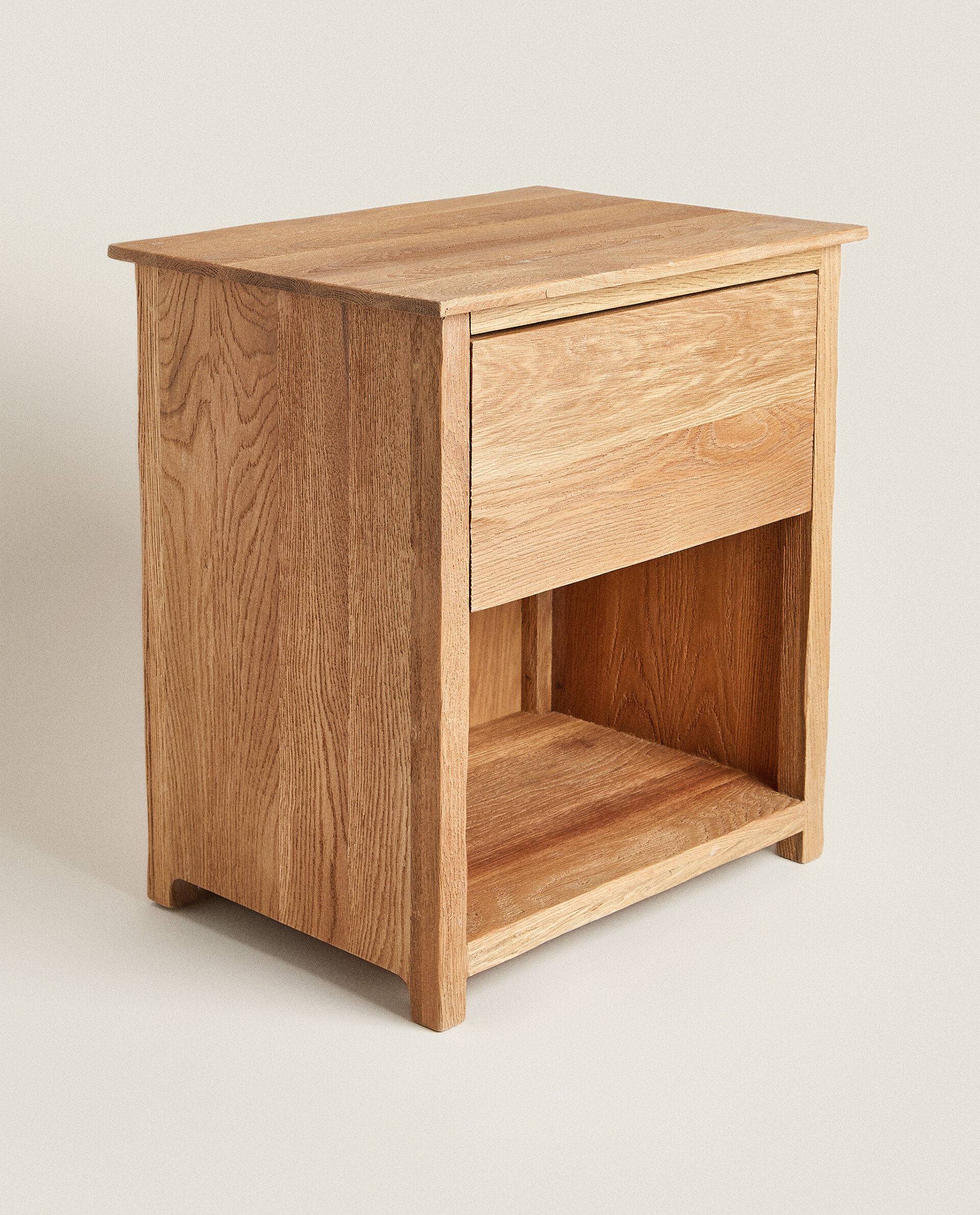 zara home wooden bedside table