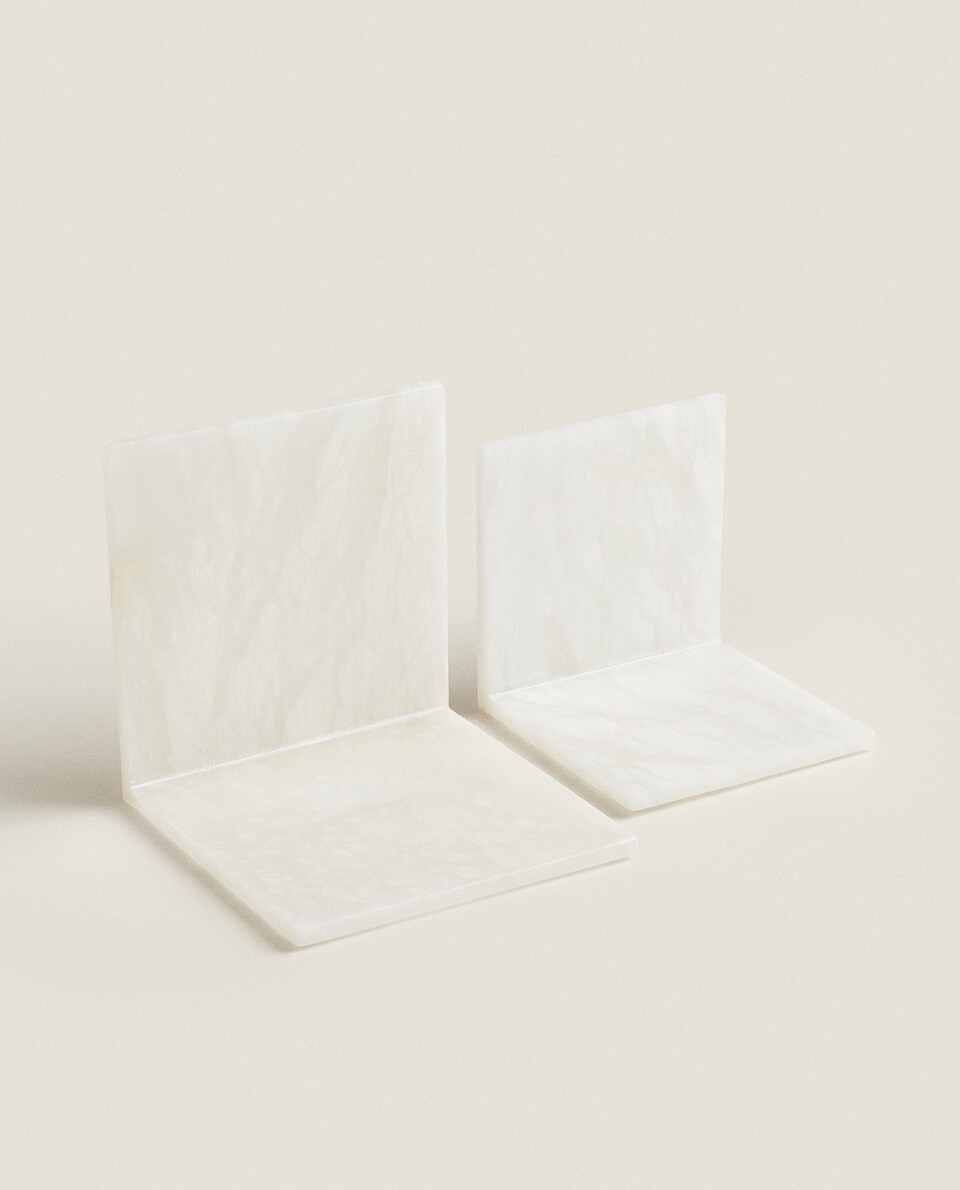MARBLE BOOKENDS