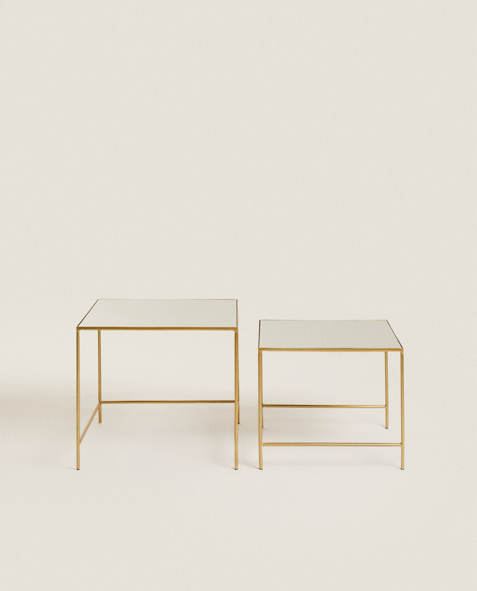 MIRRORED GOLDEN TABLES