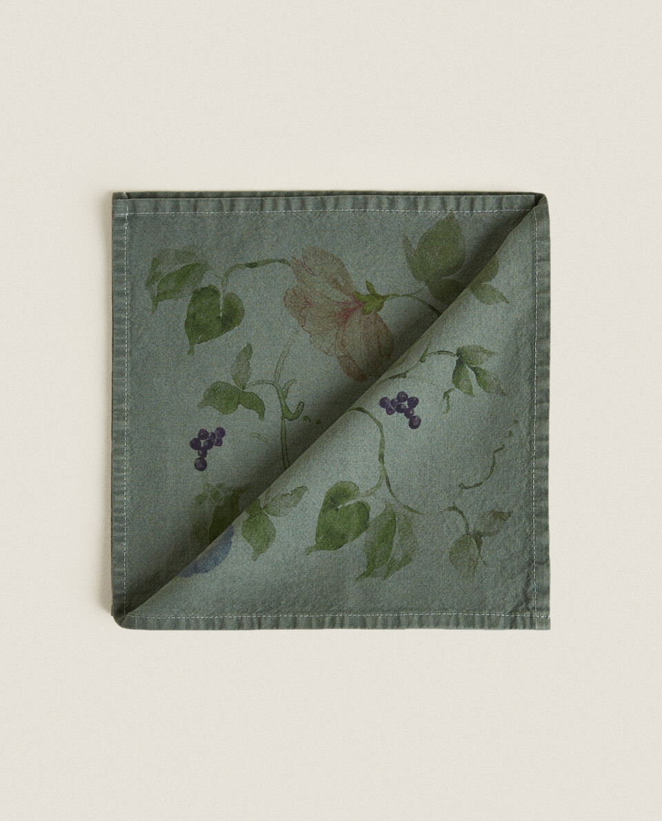 花卉印花餐巾（2 件裝）
