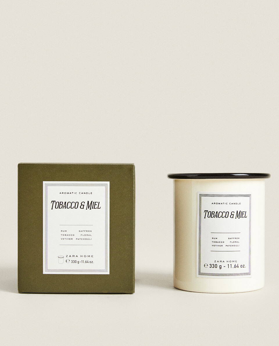 TOBACCO & MIEL SCENTED CANDLE (330G)