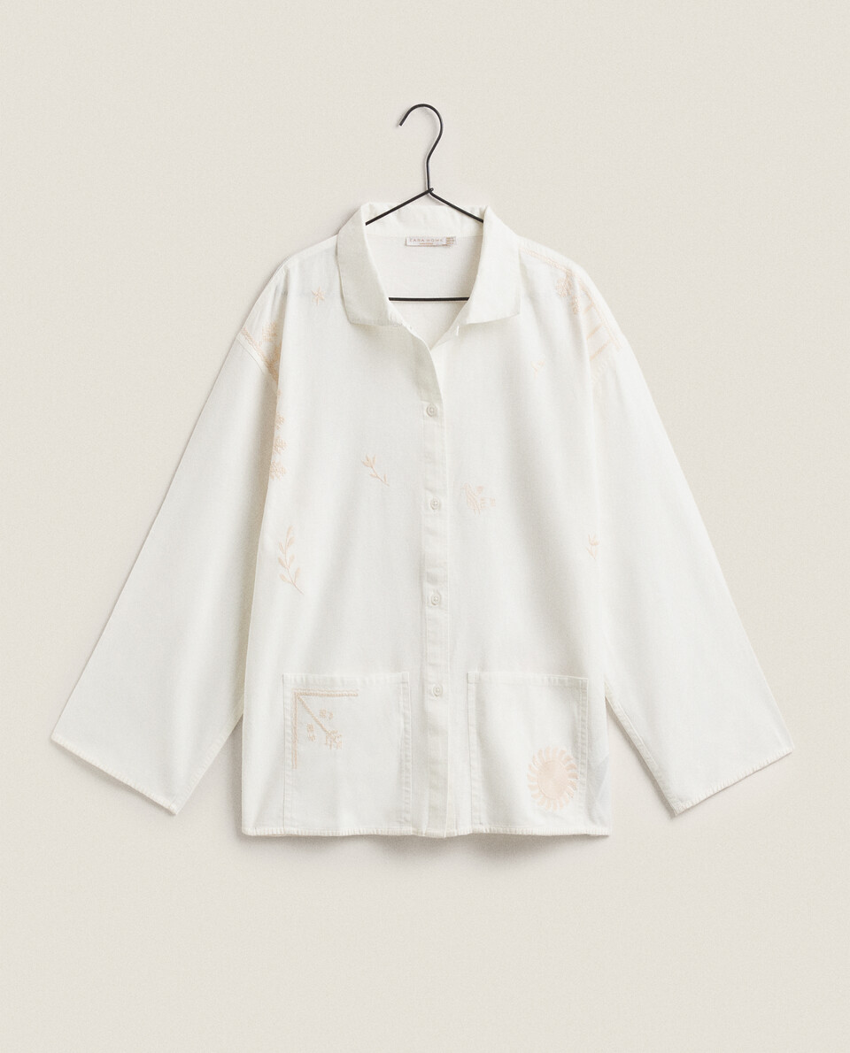 EMBROIDERED COTTON SHIRT