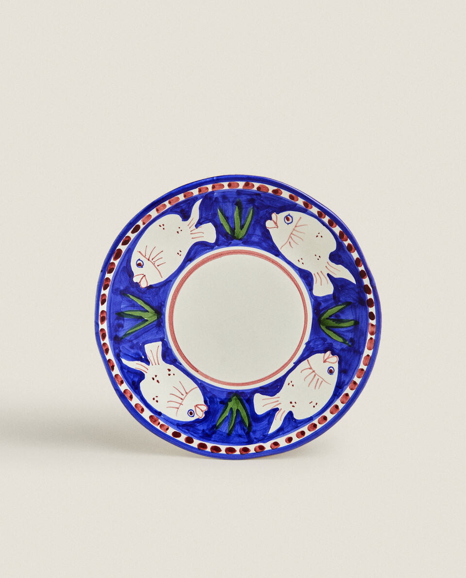 PLATO POSTRE PINTADO