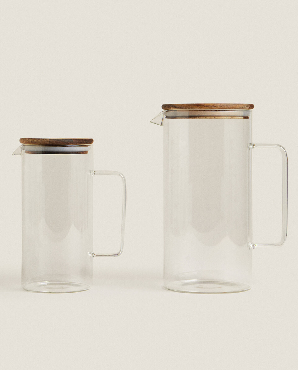 BOROSILICATE GLASS PITCHER WITH LID Zara Home United States of America