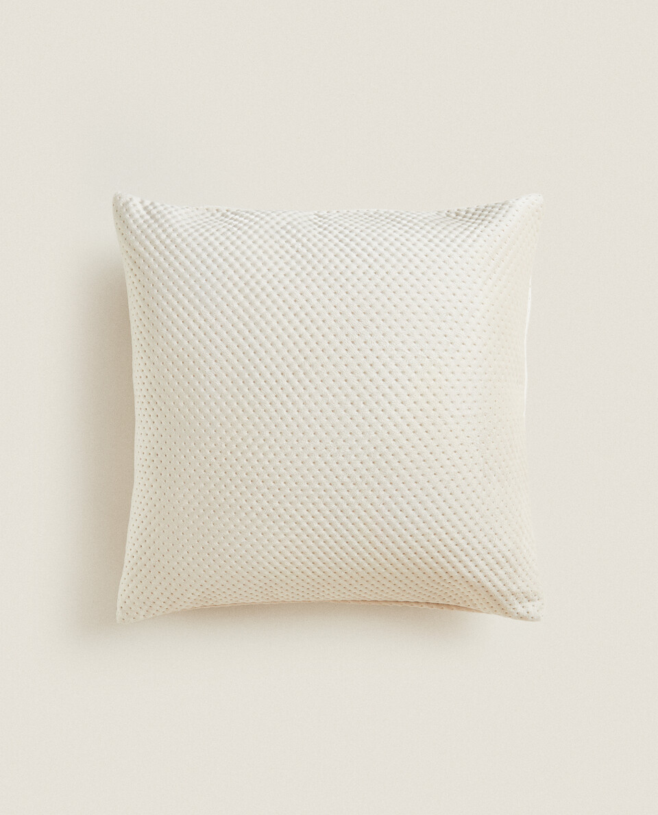 TEXTURED VELVET CUSHION COVER