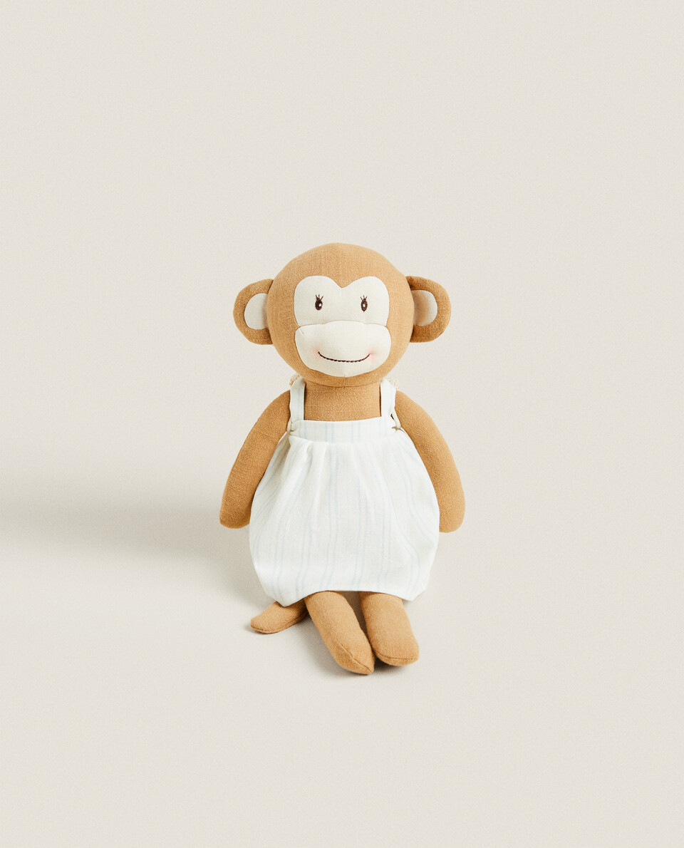 猴子洋裝造型毛絨玩具