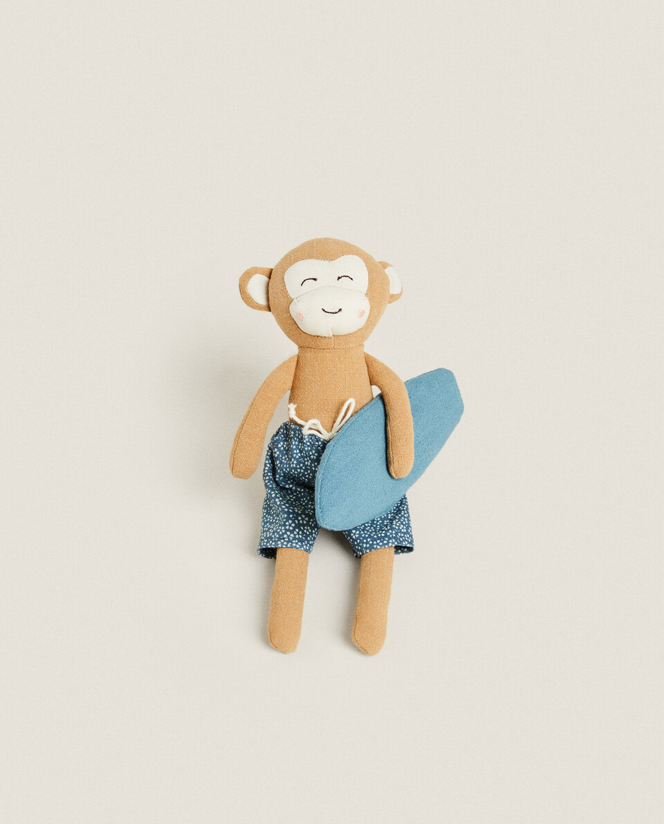 毛絨玩具衝浪猴