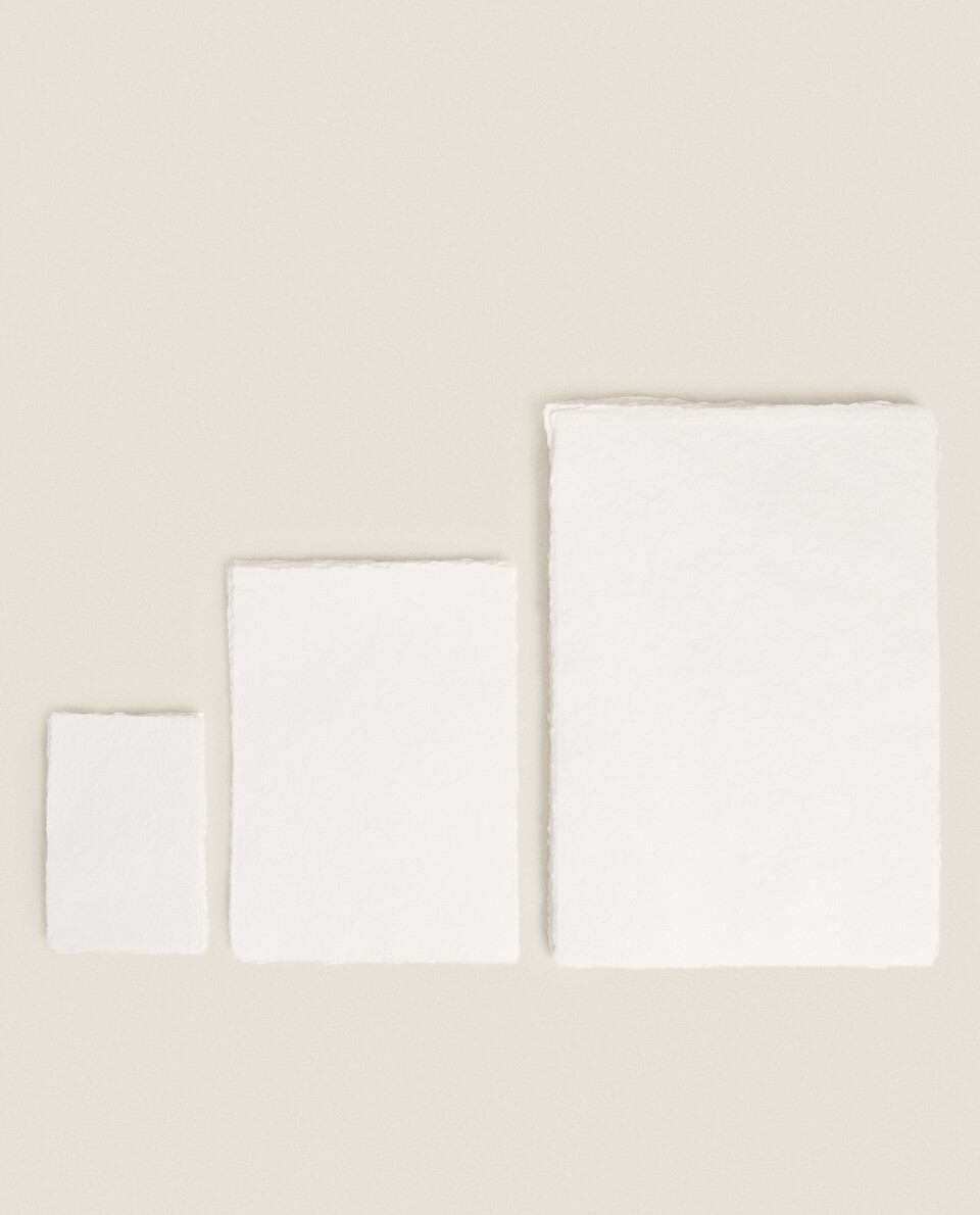 PACK OF COTTON PAPER SHEETS