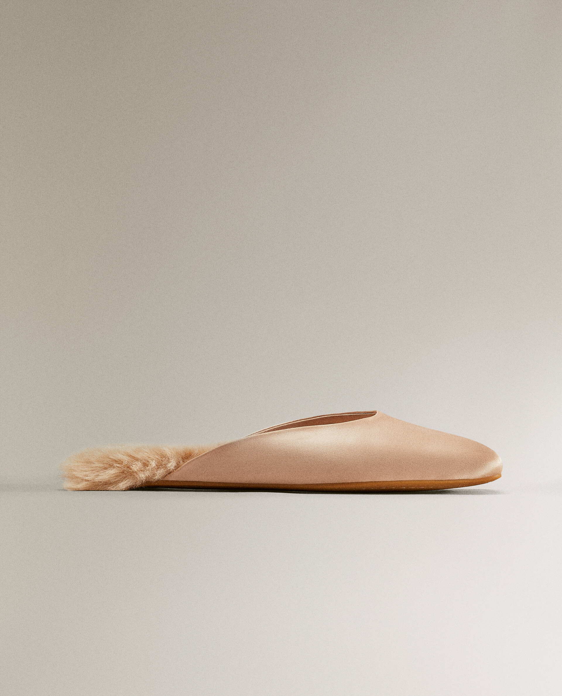 WARM SATIN MULES Zara Home Latvia