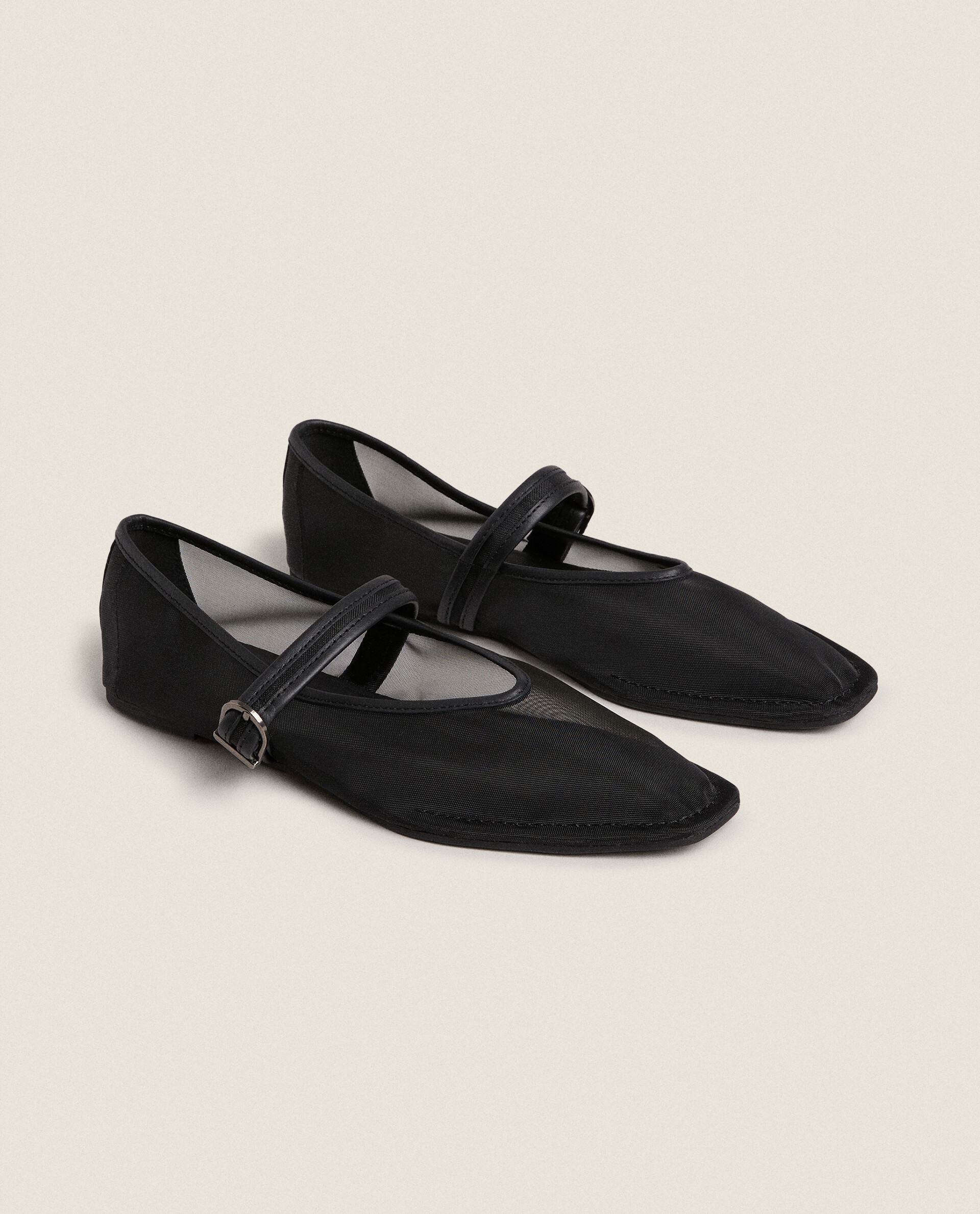 MESH BALLERINAS WITH STRAP Zara Home Greece
