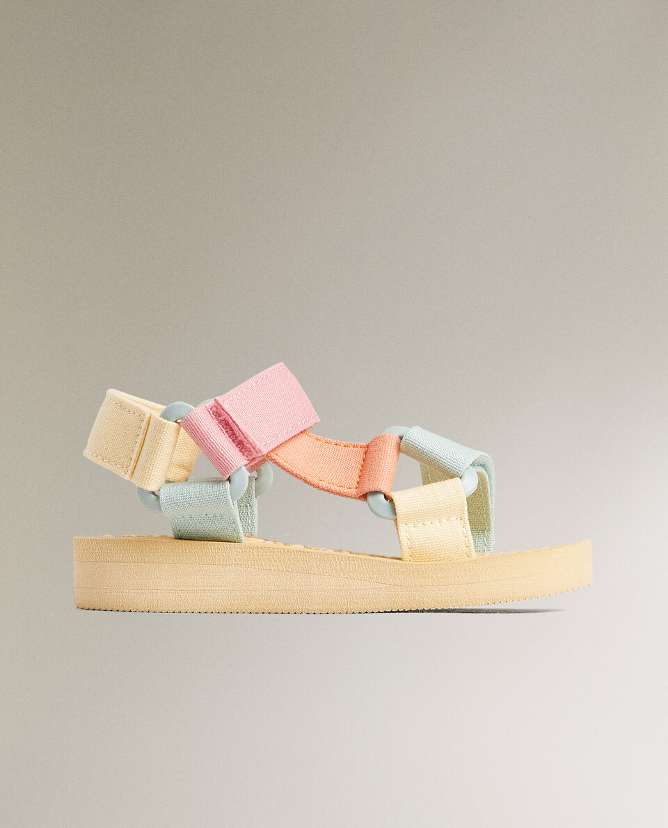 MULTICOLOURED TECHNICAL STRAPPY SANDALS Zara Home UAE DUBAI SHARJAH AJMAN UAQ FUJAIRAH
