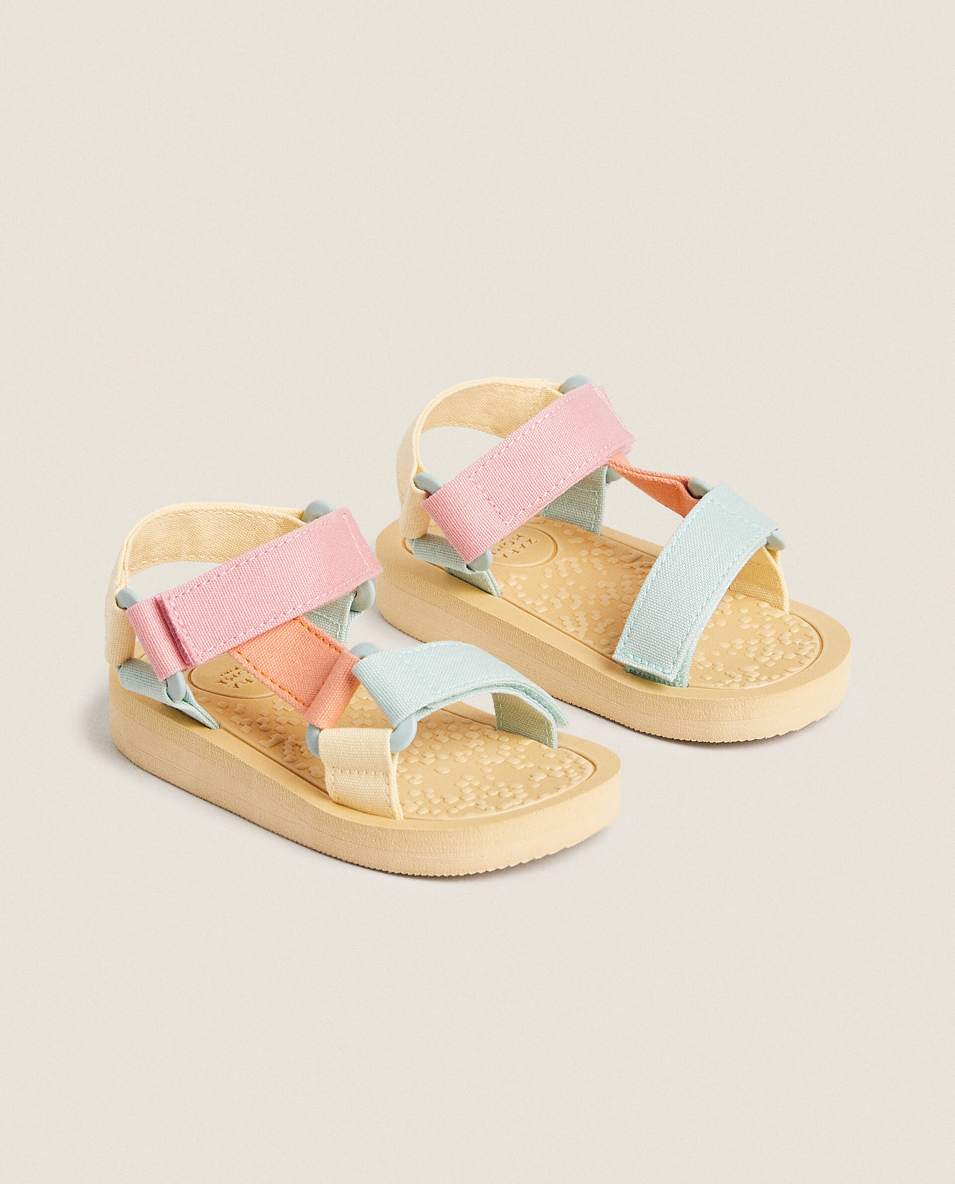 Multi coloured strappy sandals cheap