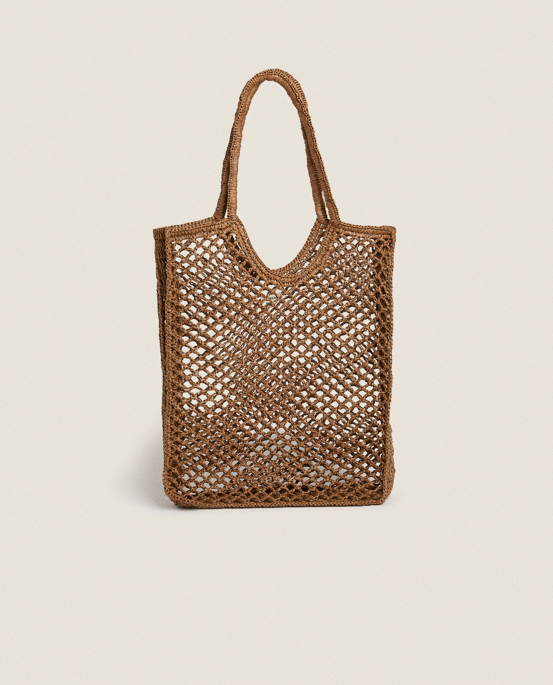 Zara jute tote bag hotsell