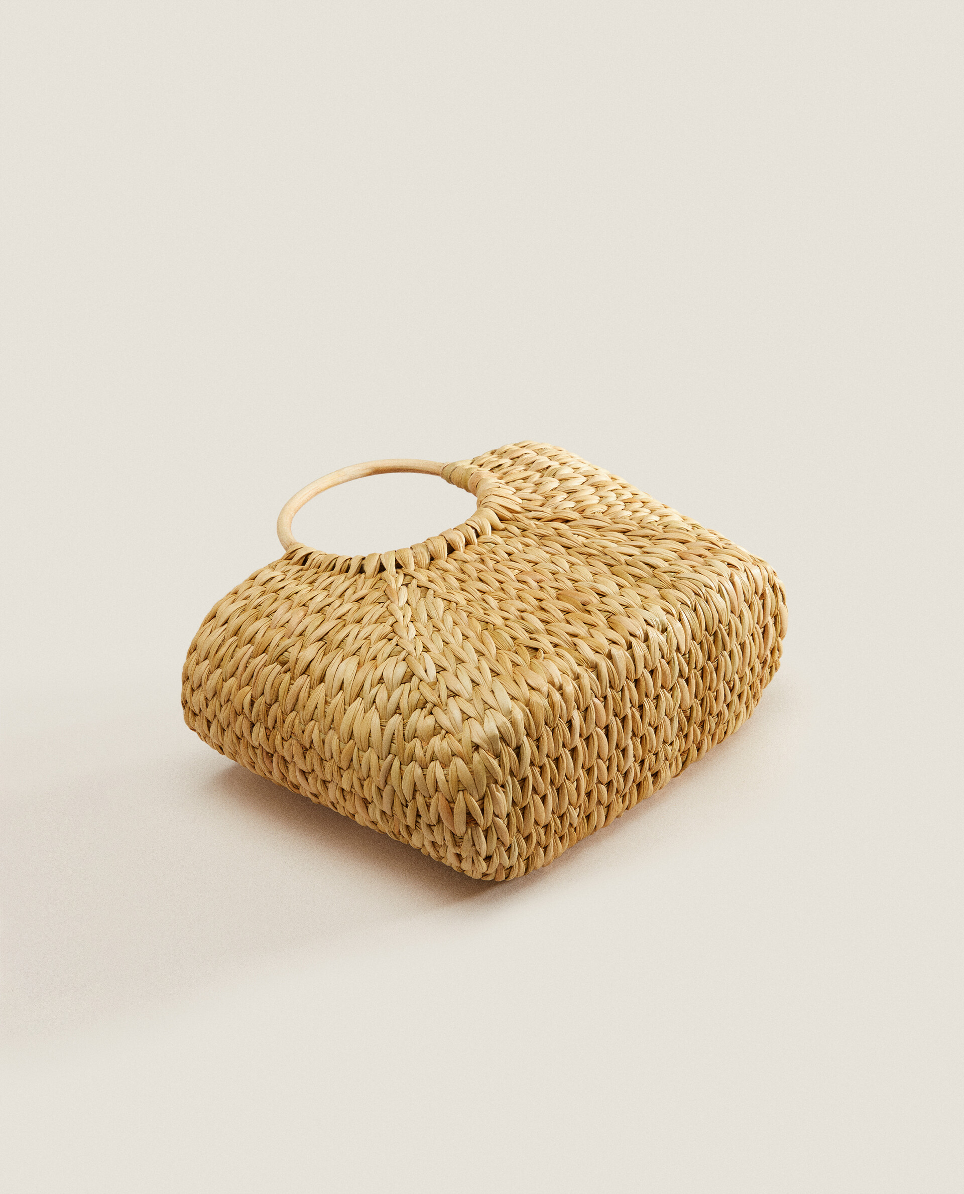 Sac en rotin rond zara hot sale
