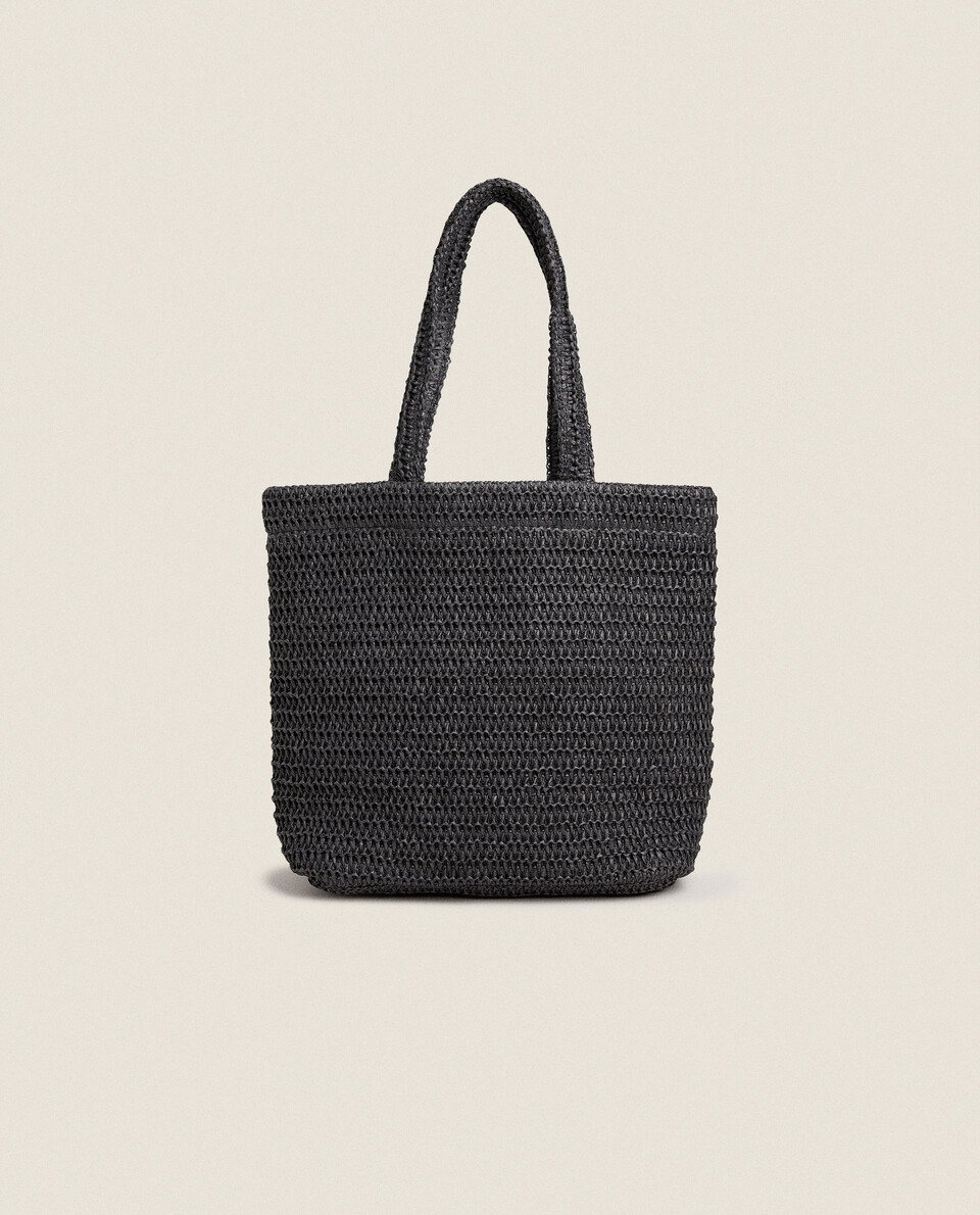 Woven basket bag zara shop