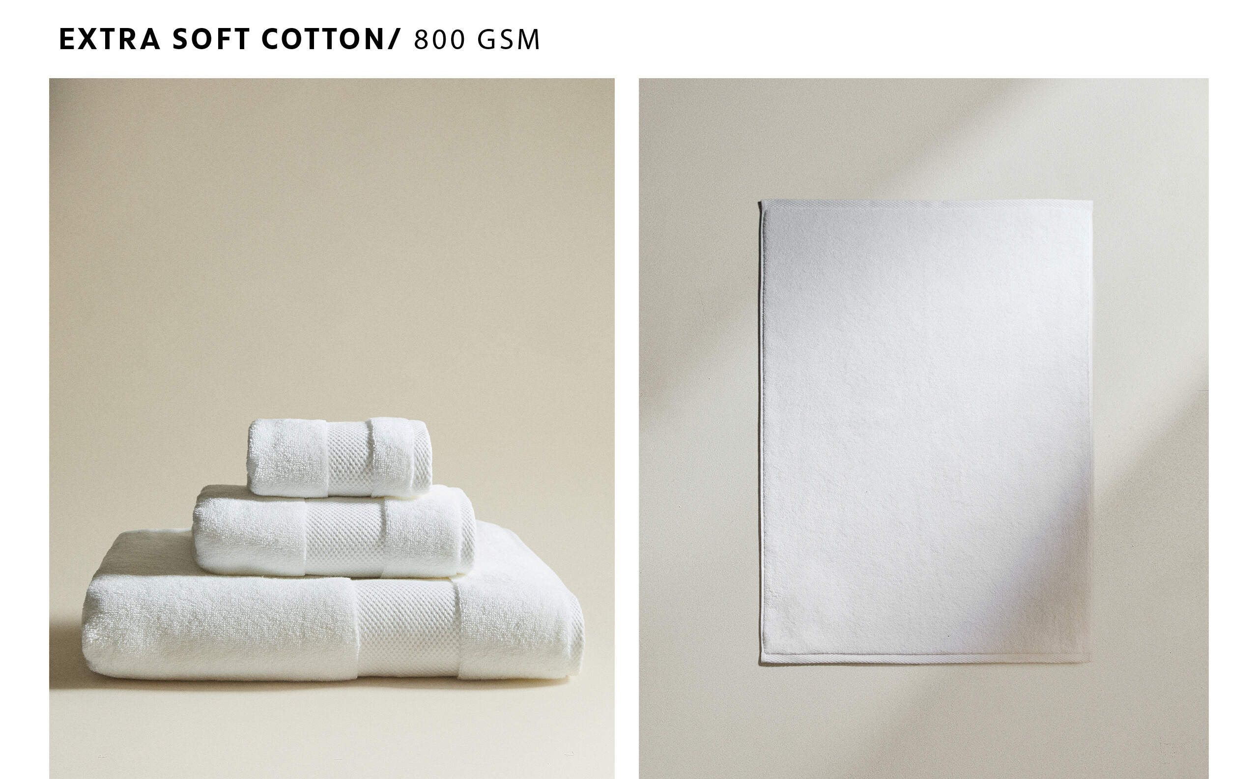 (800 GXM²) EXTRA SOFT COTTON TERRYCLOTH