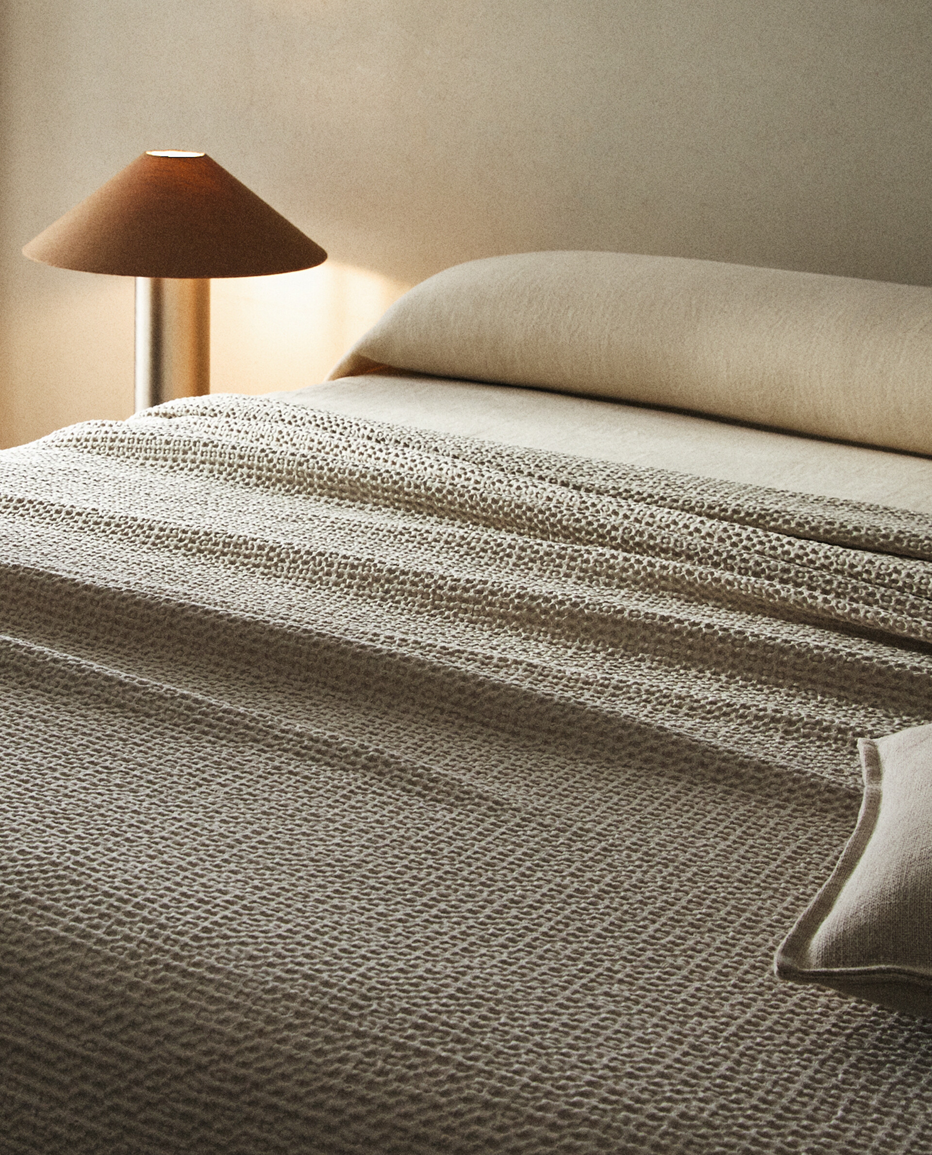WAFFLE KNIT BEDSPREAD Zara Home United States of America