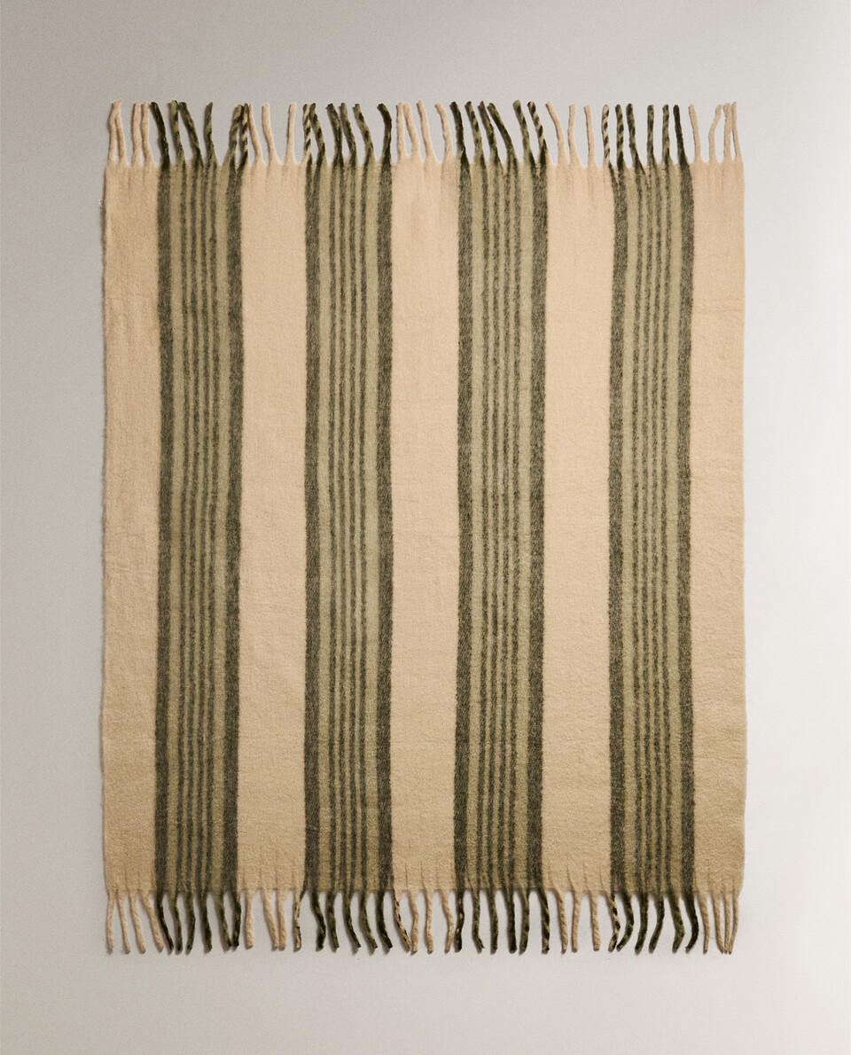 FRINGED BLANKET - COLLECTION - NEW IN | Zara Home United States of America | Zara Home United States of America