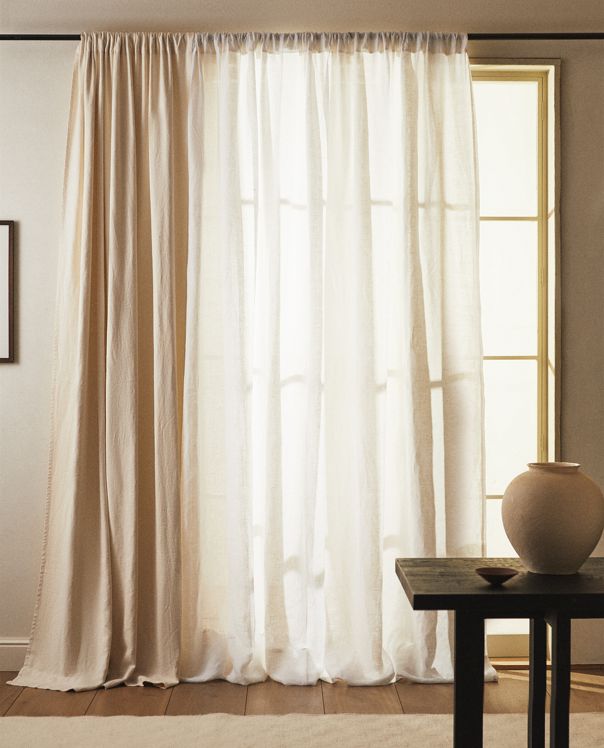 WASHED LINEN CURTAIN 280 X 300CM Zara Home UAE ABU DHABI/AL AIN/RAS