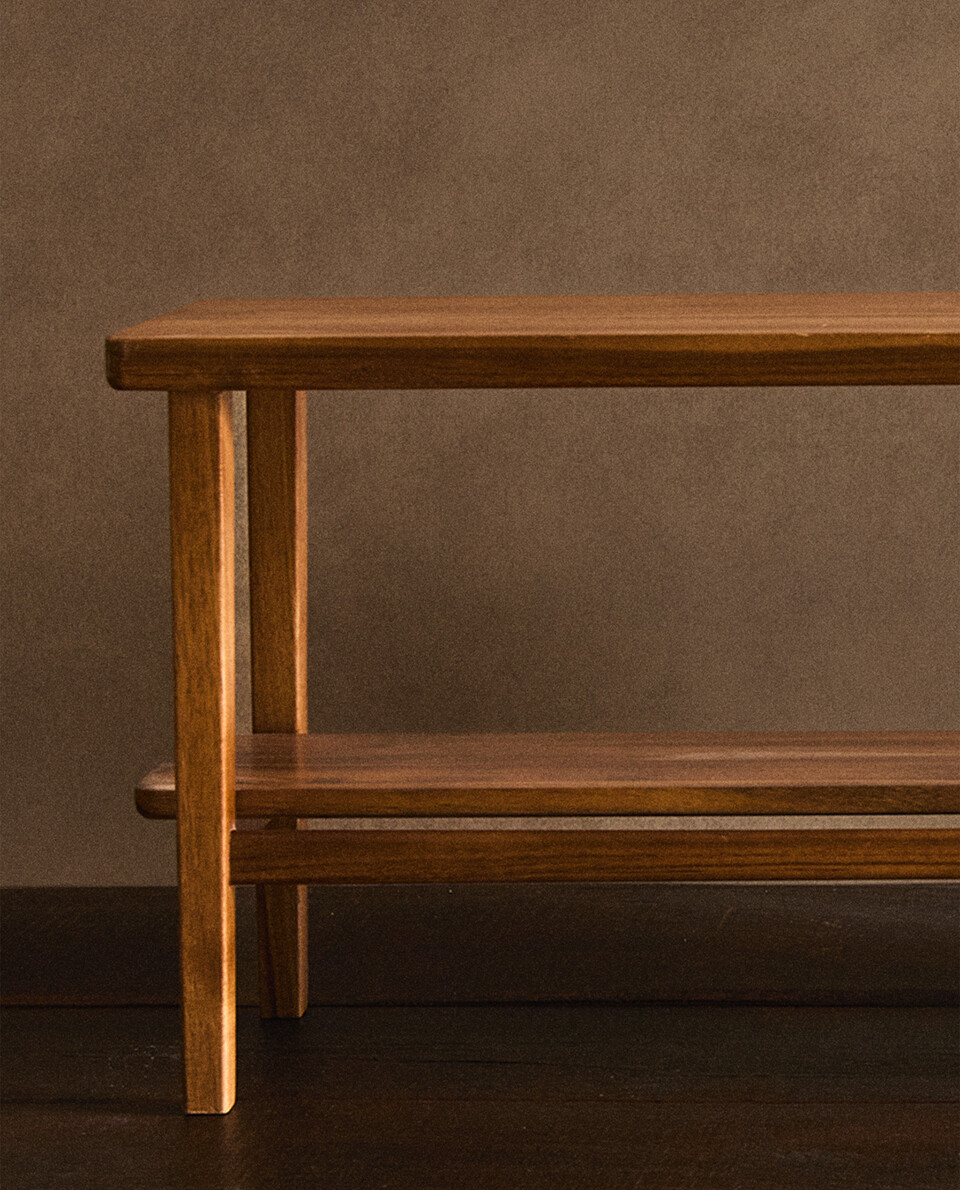 ACACIA WOOD DOUBLE BENCH | Zara Home United Kingdom