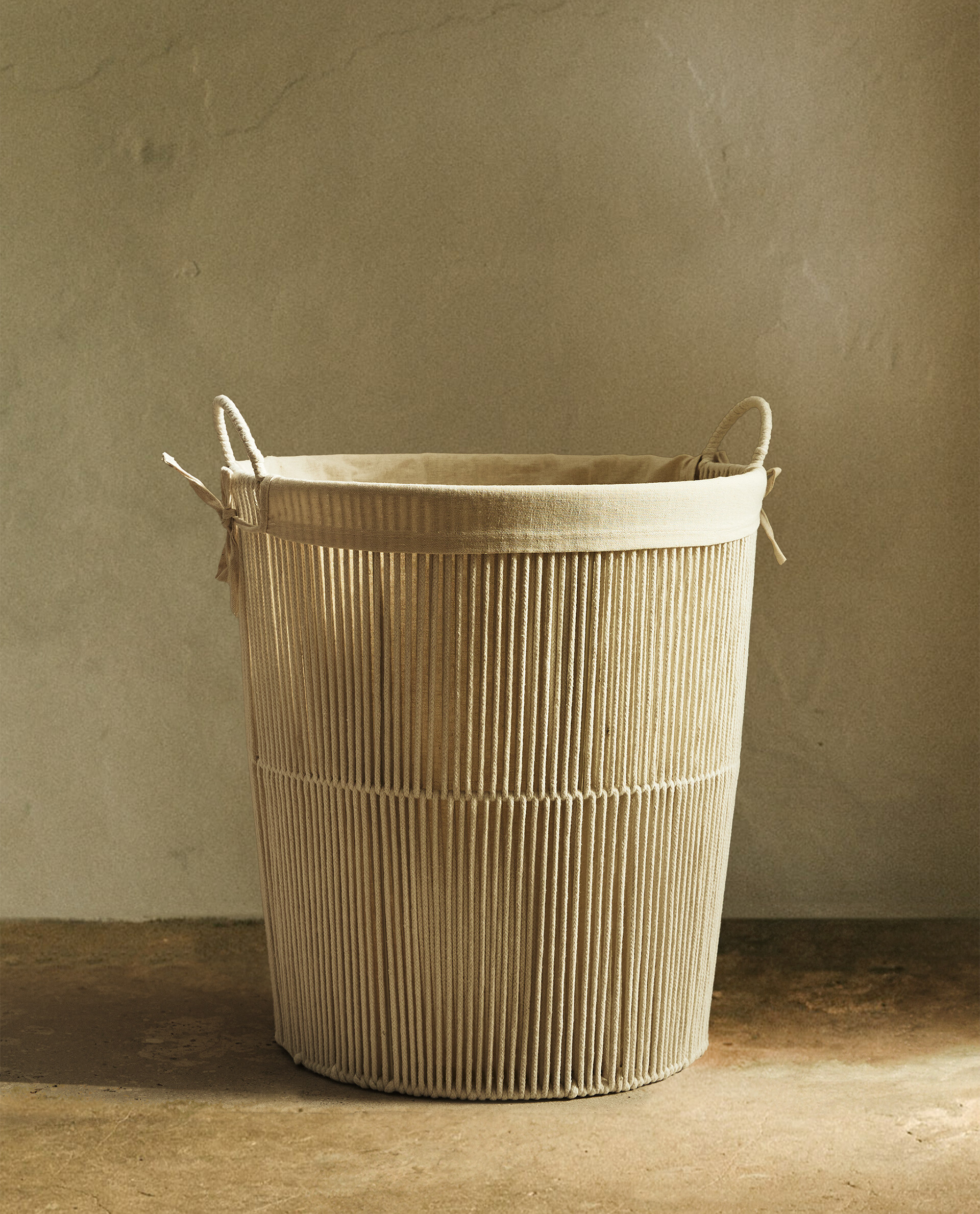 COTTON LAUNDRY BASKET Zara Home United Kingdom