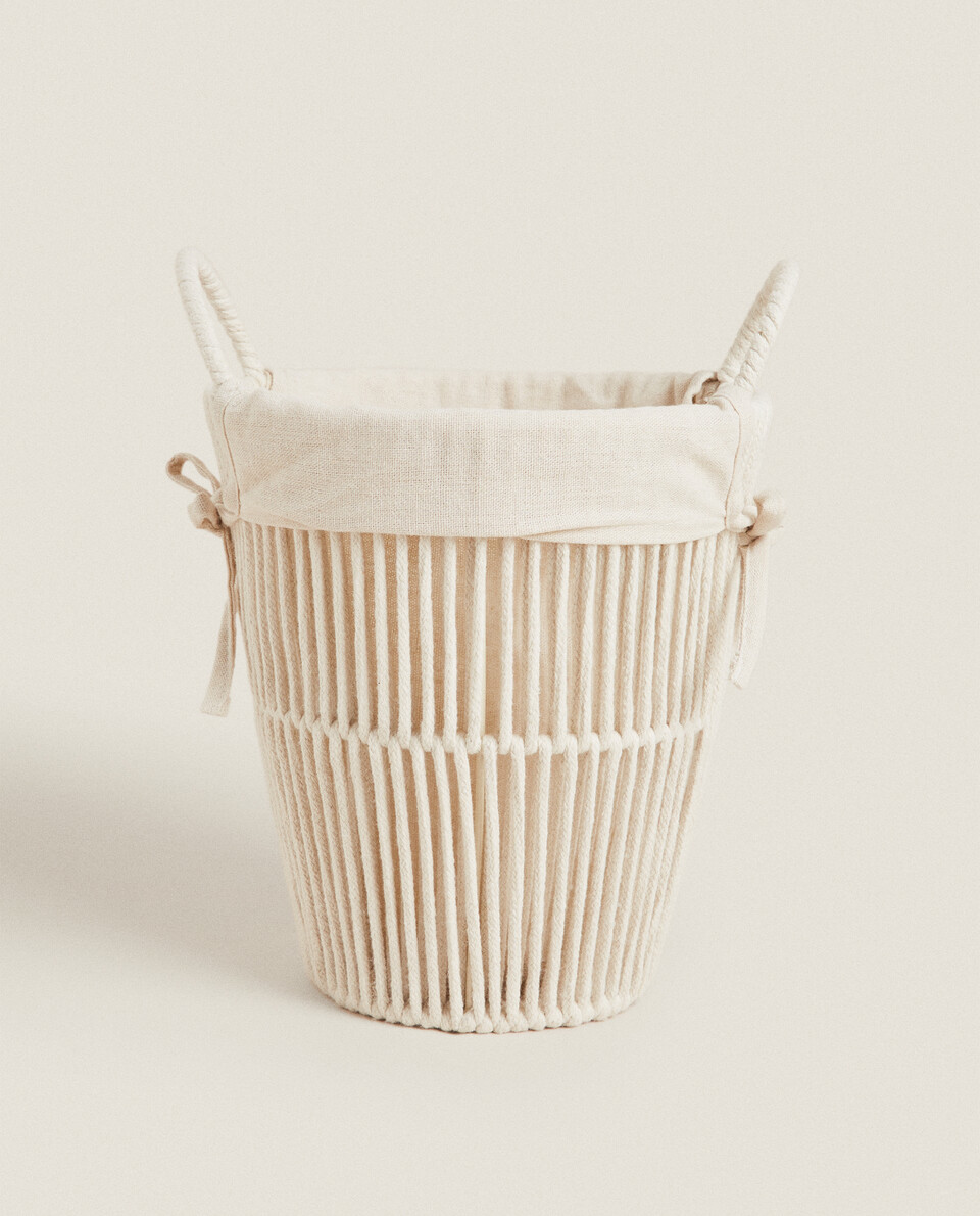BATHROOM BIN WITH COTTON LINING | Zara Home Thailand