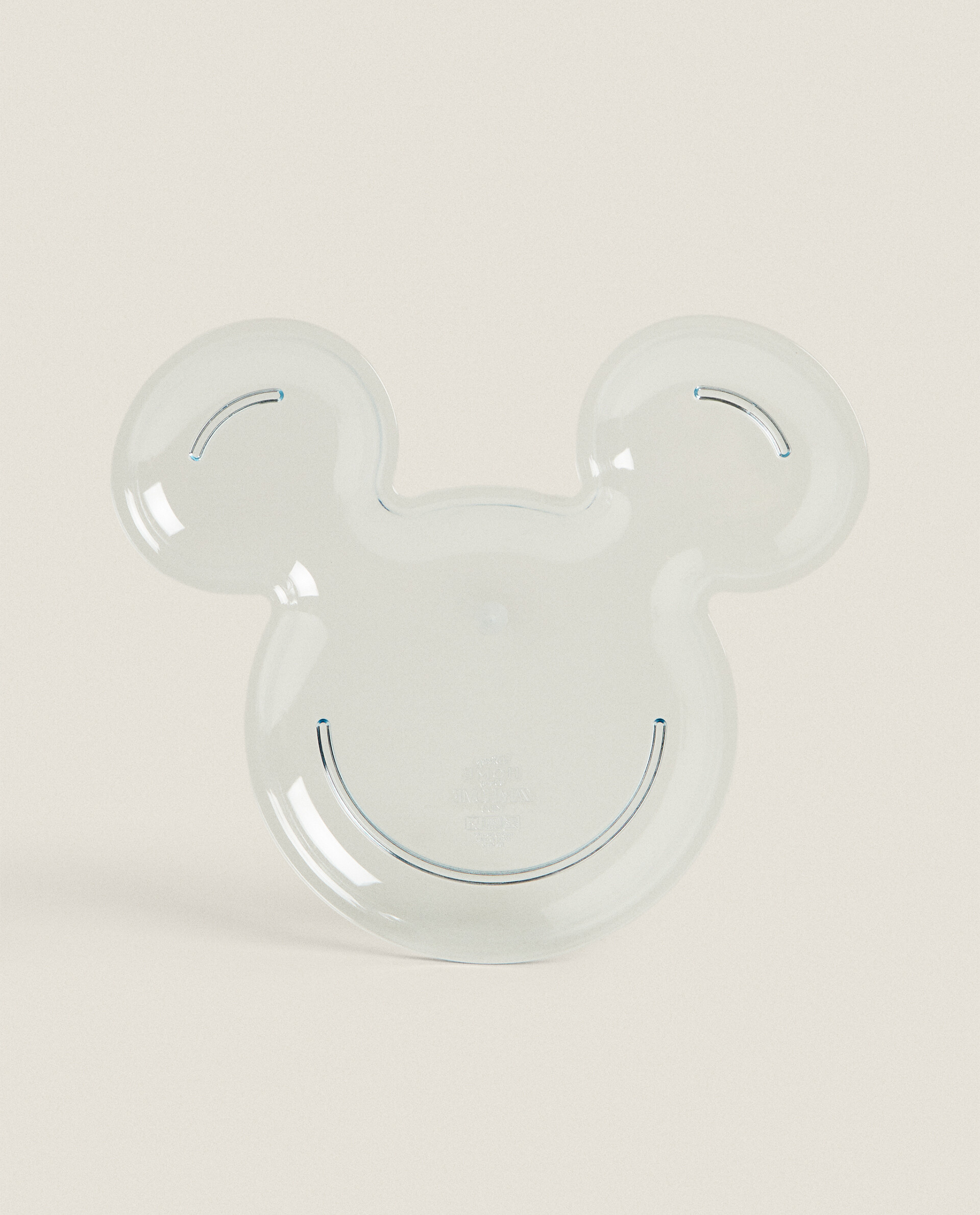 Assiette à Dessert Mickey Mouse "I Am Green" - Diamètre 20 Cm - Lavable Lave-vaisselle Et Micro-ondes - 13